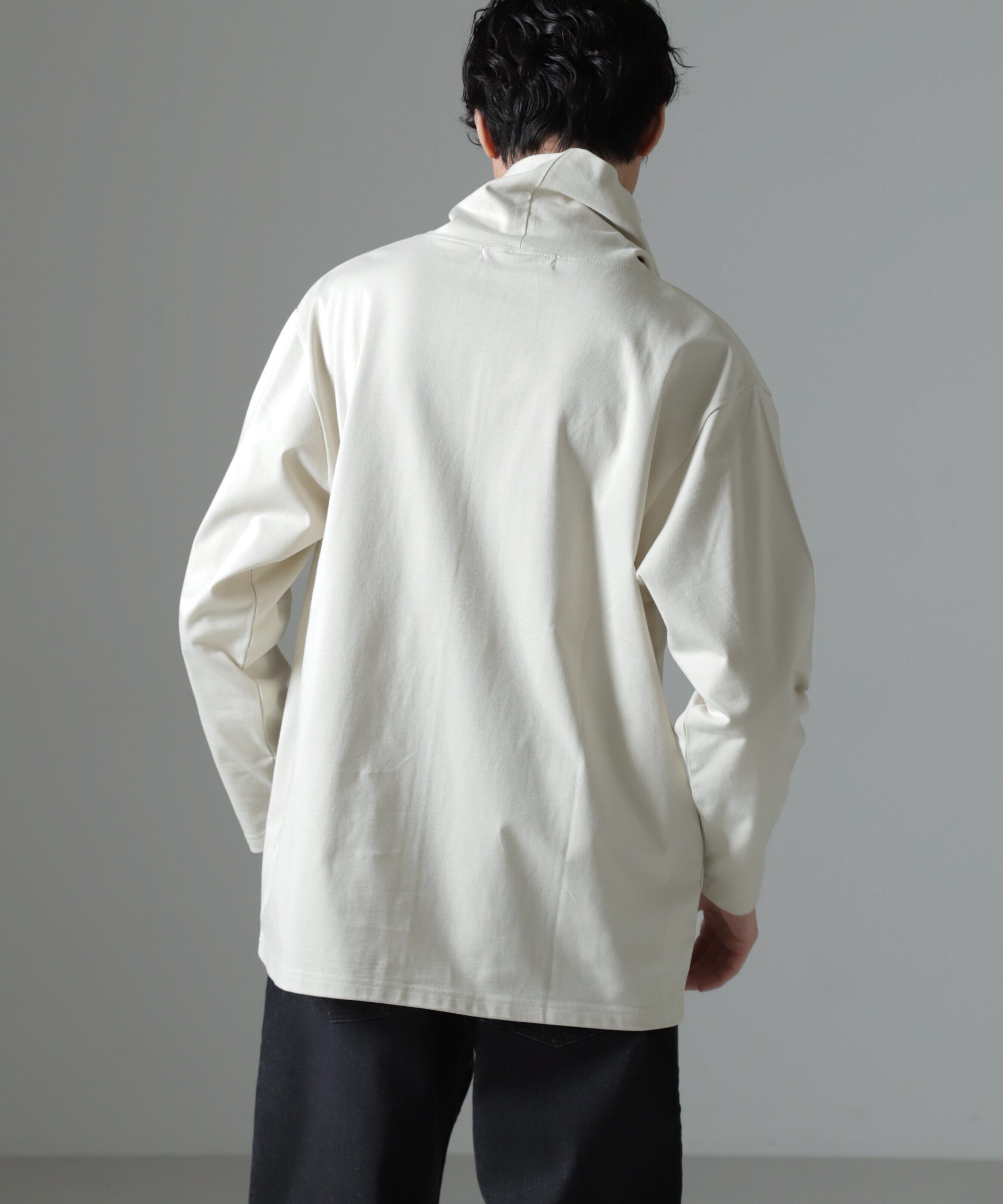 nano･universe「WEB限定/ボリュームハイネックプルオーバー 長袖」|Tシャツ・カットソー|