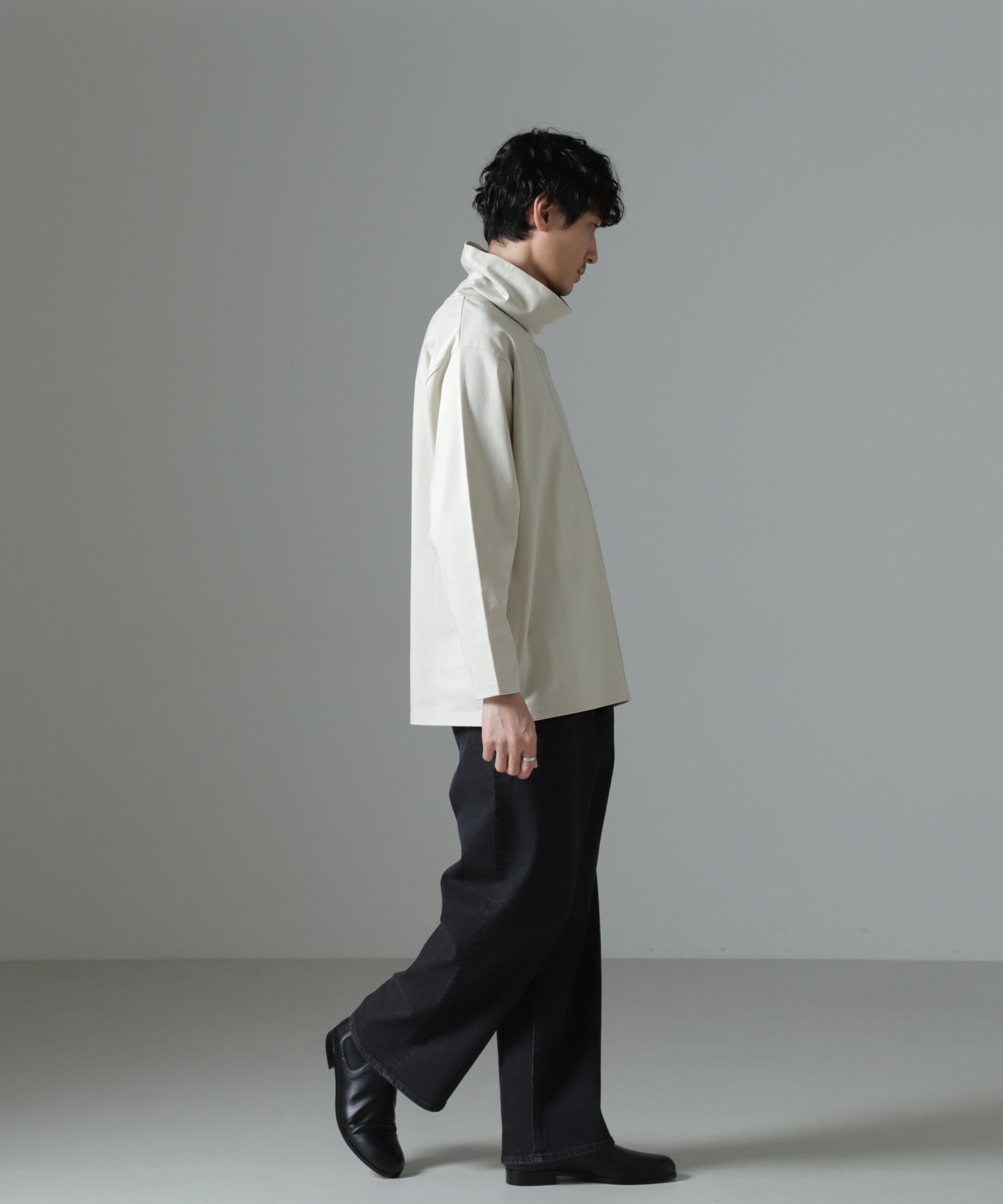 nano･universe「WEB限定/ボリュームハイネックプルオーバー 長袖」|Tシャツ・カットソー|