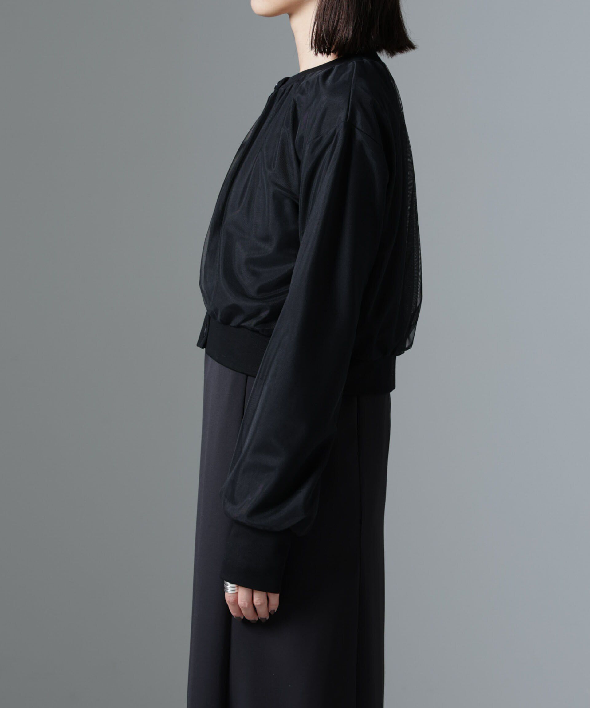 nano･universe「チュールコンビカーディガン」|Tシャツ・カットソー|