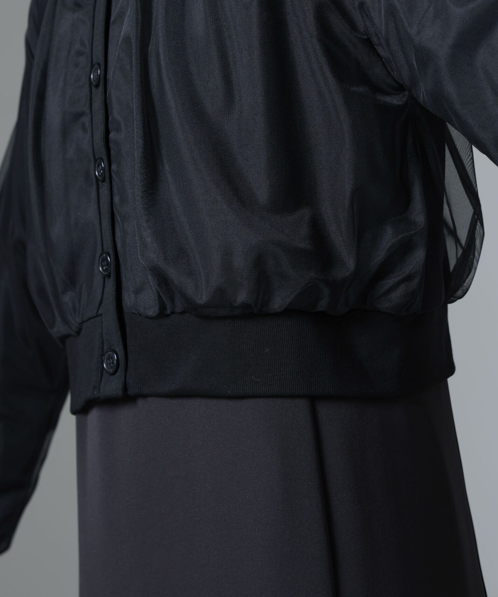 nano･universe「チュールコンビカーディガン」|Tシャツ・カットソー|