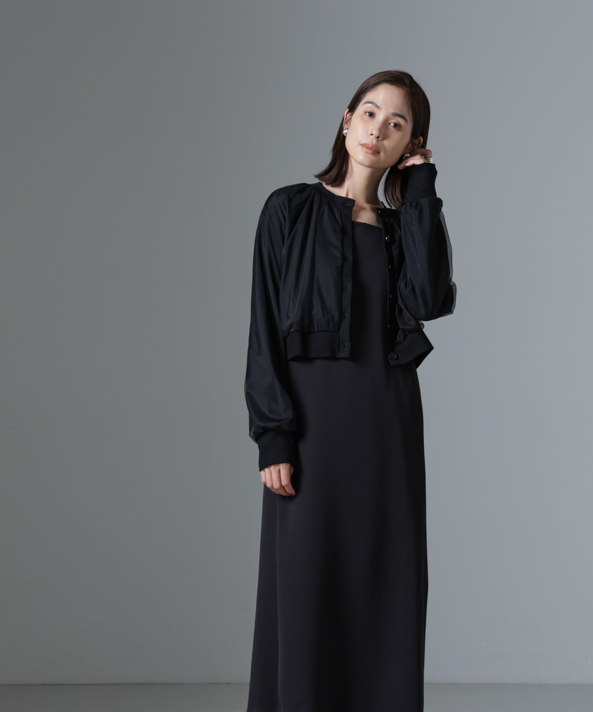 nano･universe「チュールコンビカーディガン」|Tシャツ・カットソー|