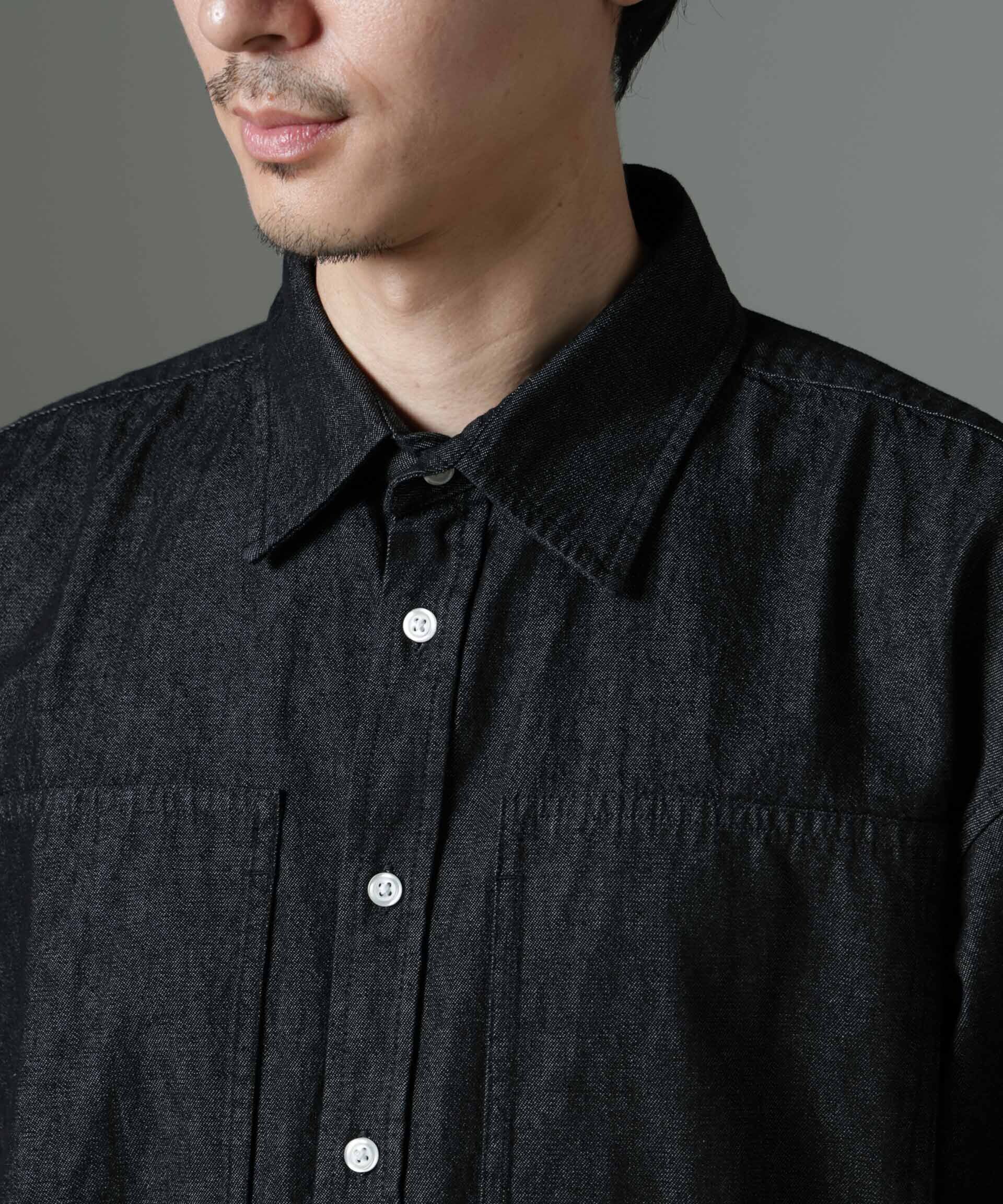 nano･universe「NORMANBROS別注 ワイドポケット デニムシャツ」|シャツ・ブラウス|