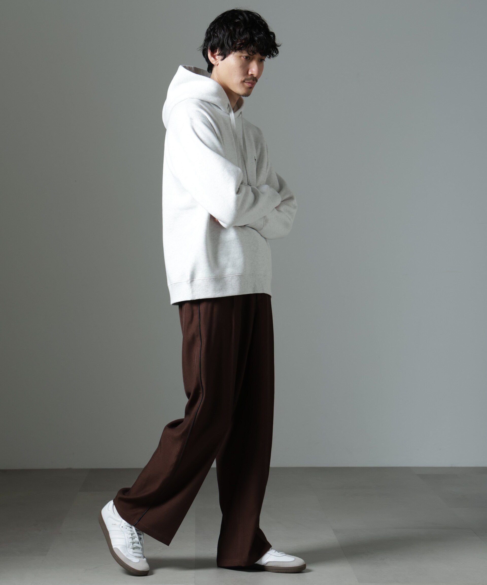 nano･universe「ナノベア 裏起毛フーディー 長袖 2」|Tシャツ・カットソー|