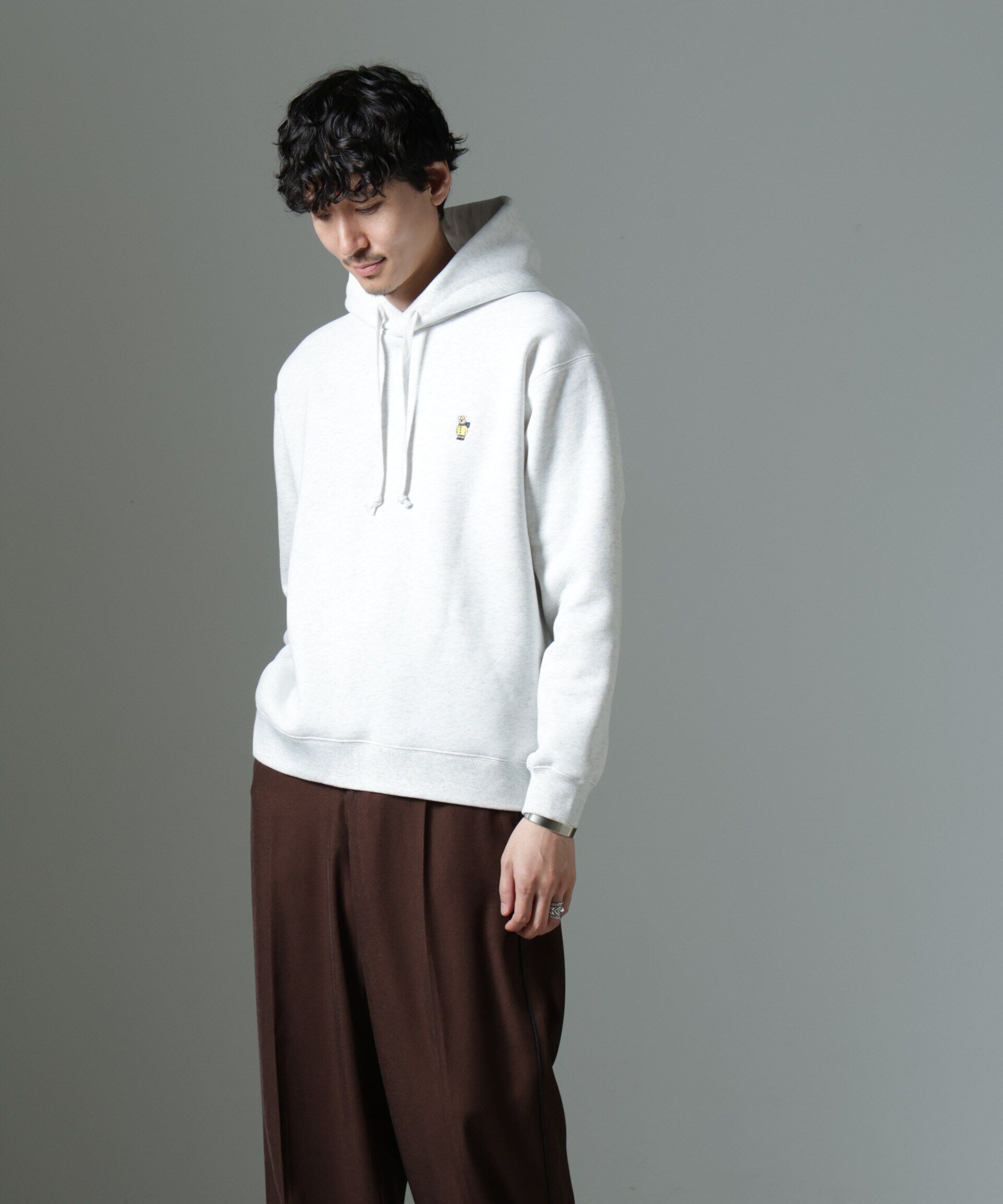 nano･universe「ナノベア 裏起毛フーディー 長袖 2」|Tシャツ・カットソー|