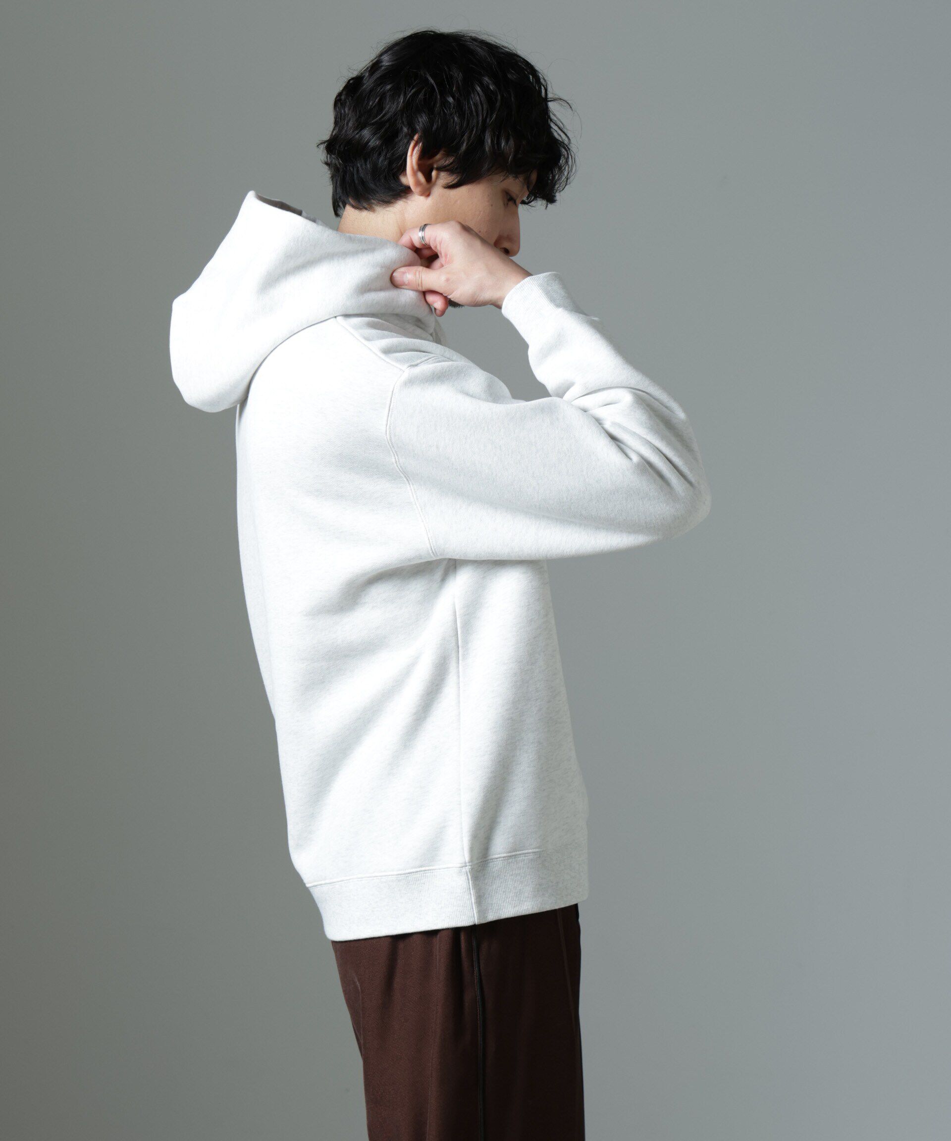 nano･universe「ナノベア 裏起毛フーディー 長袖 2」|Tシャツ・カットソー|