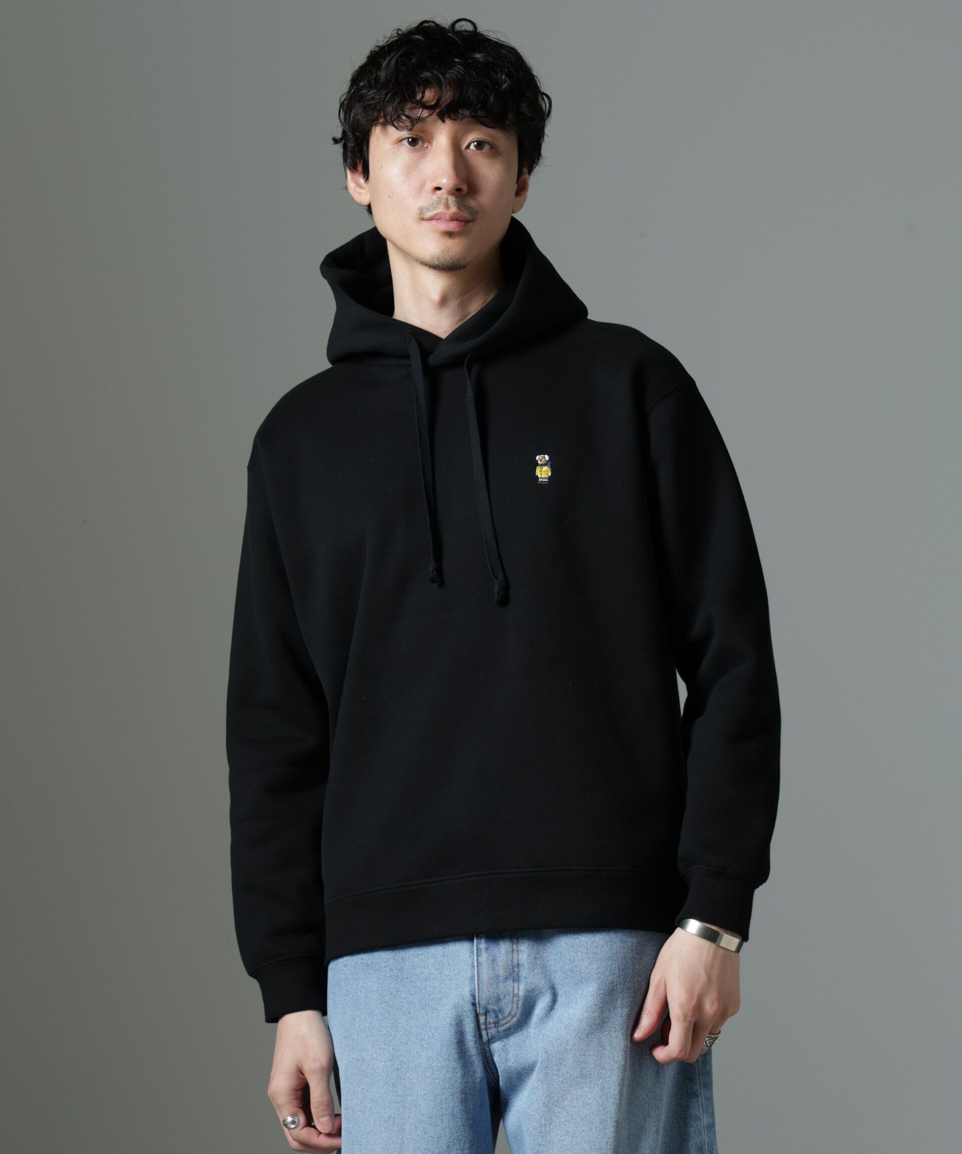 nano･universe「ナノベア 裏起毛フーディー 長袖 2」|Tシャツ・カットソー|パターン21