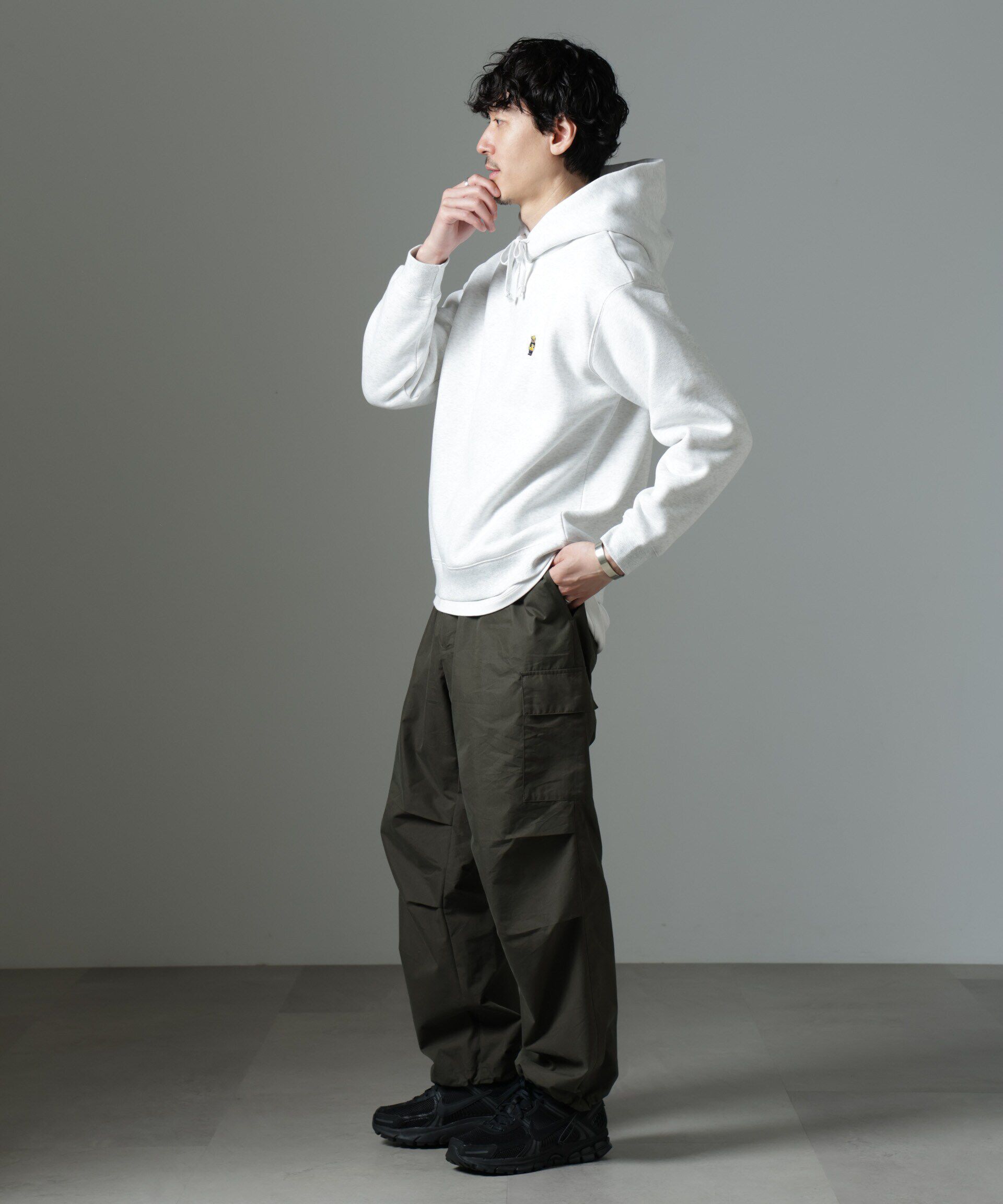 nano･universe「ナノベア 裏起毛フーディー 長袖 2」|Tシャツ・カットソー|