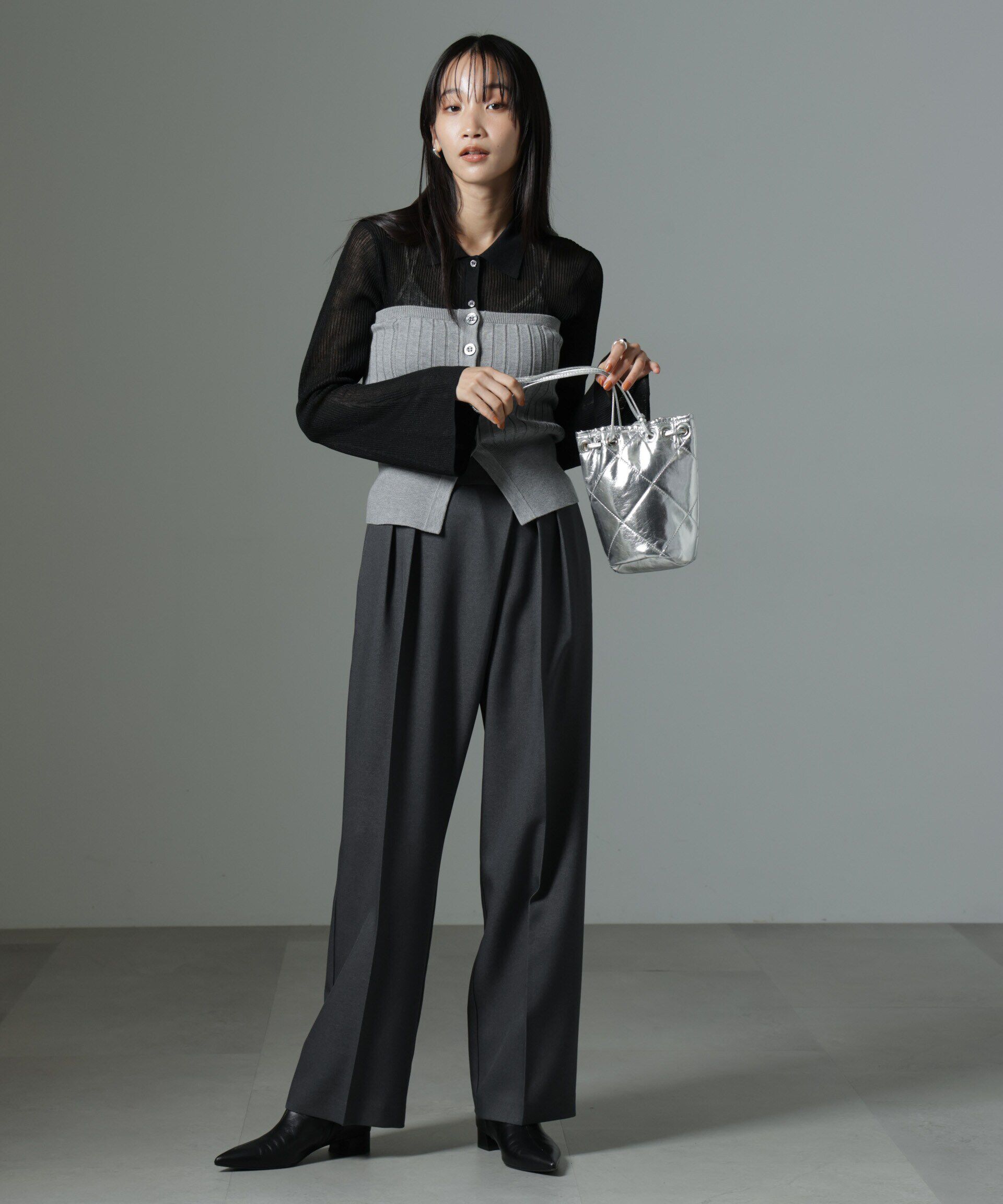 nano･universe「ラップタックパンツ」|チノ|