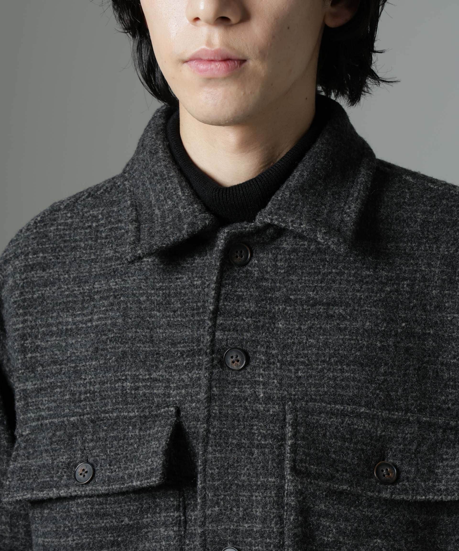 nano･universe「スライバーライクシャギーシャツブルゾン」|ブルゾン・スタジャン|