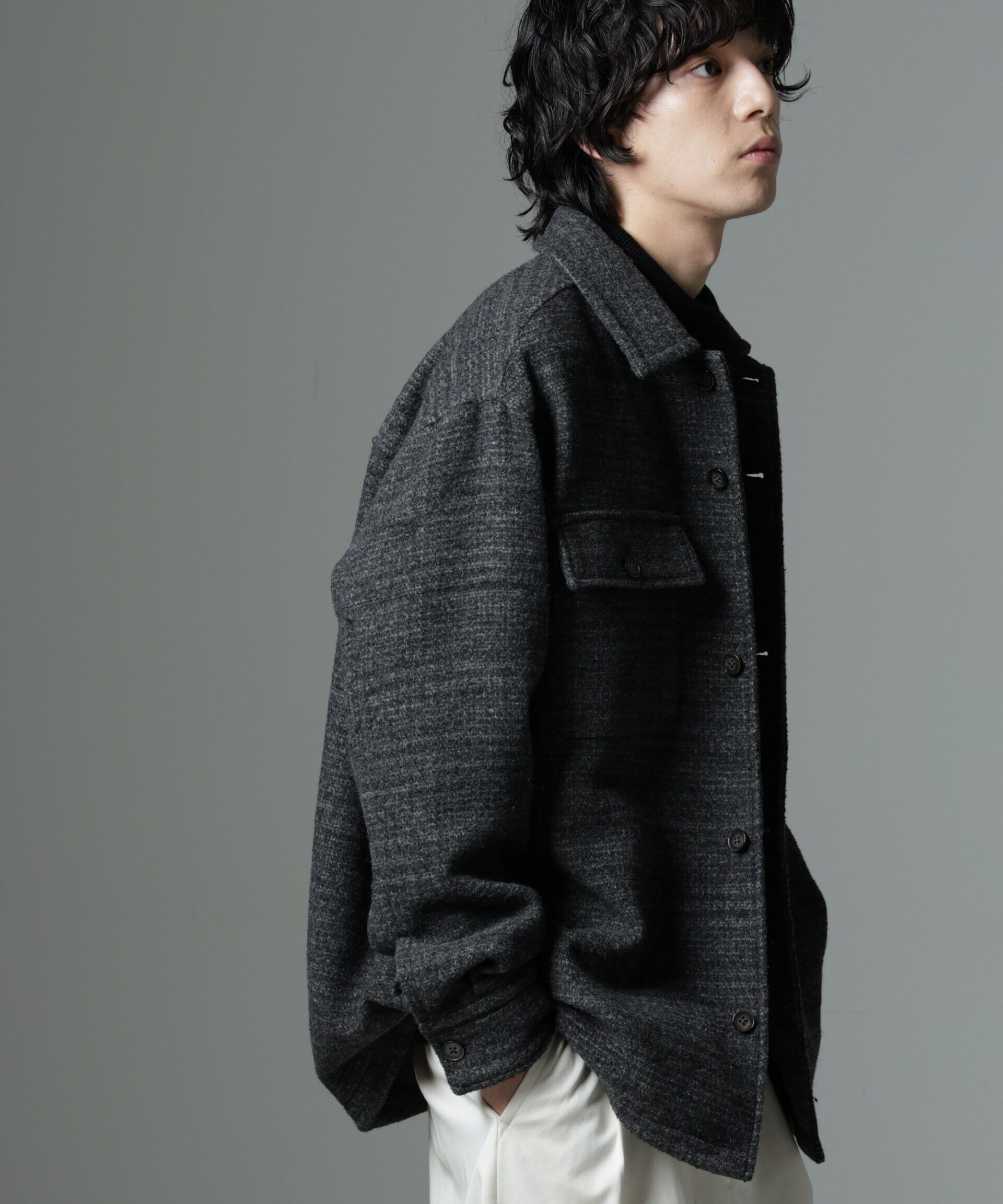 nano･universe「スライバーライクシャギーシャツブルゾン」|ブルゾン・スタジャン|