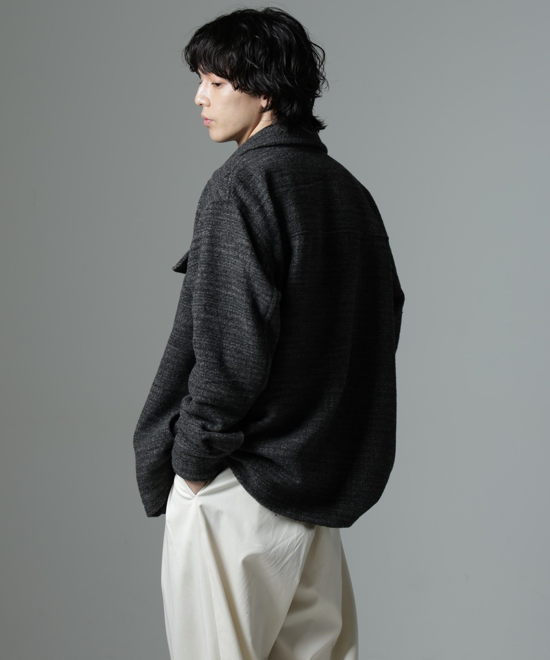 nano･universe「スライバーライクシャギーシャツブルゾン」|ブルゾン・スタジャン|