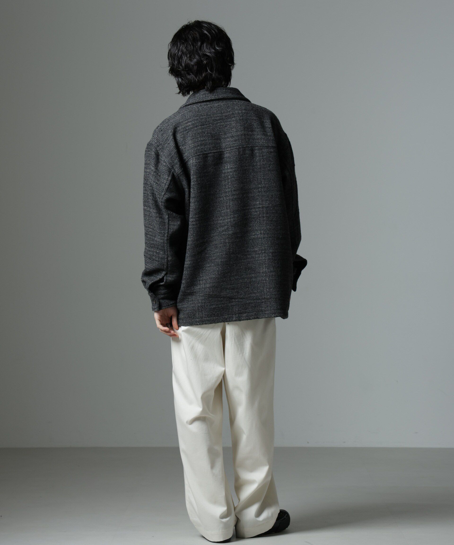 nano･universe「スライバーライクシャギーシャツブルゾン」|ブルゾン・スタジャン|