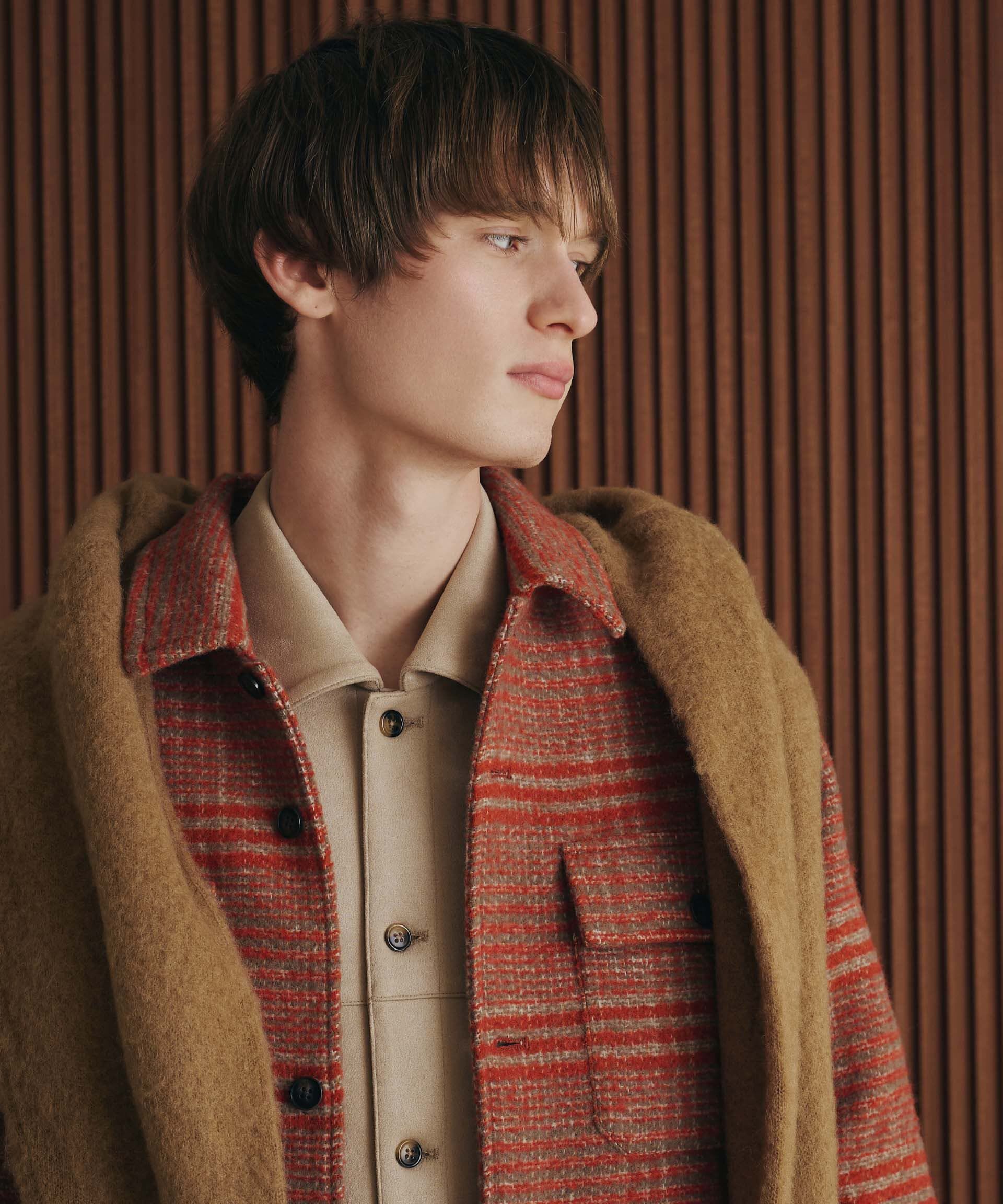 nano･universe「スライバーライクシャギーシャツブルゾン」|ブルゾン・スタジャン|