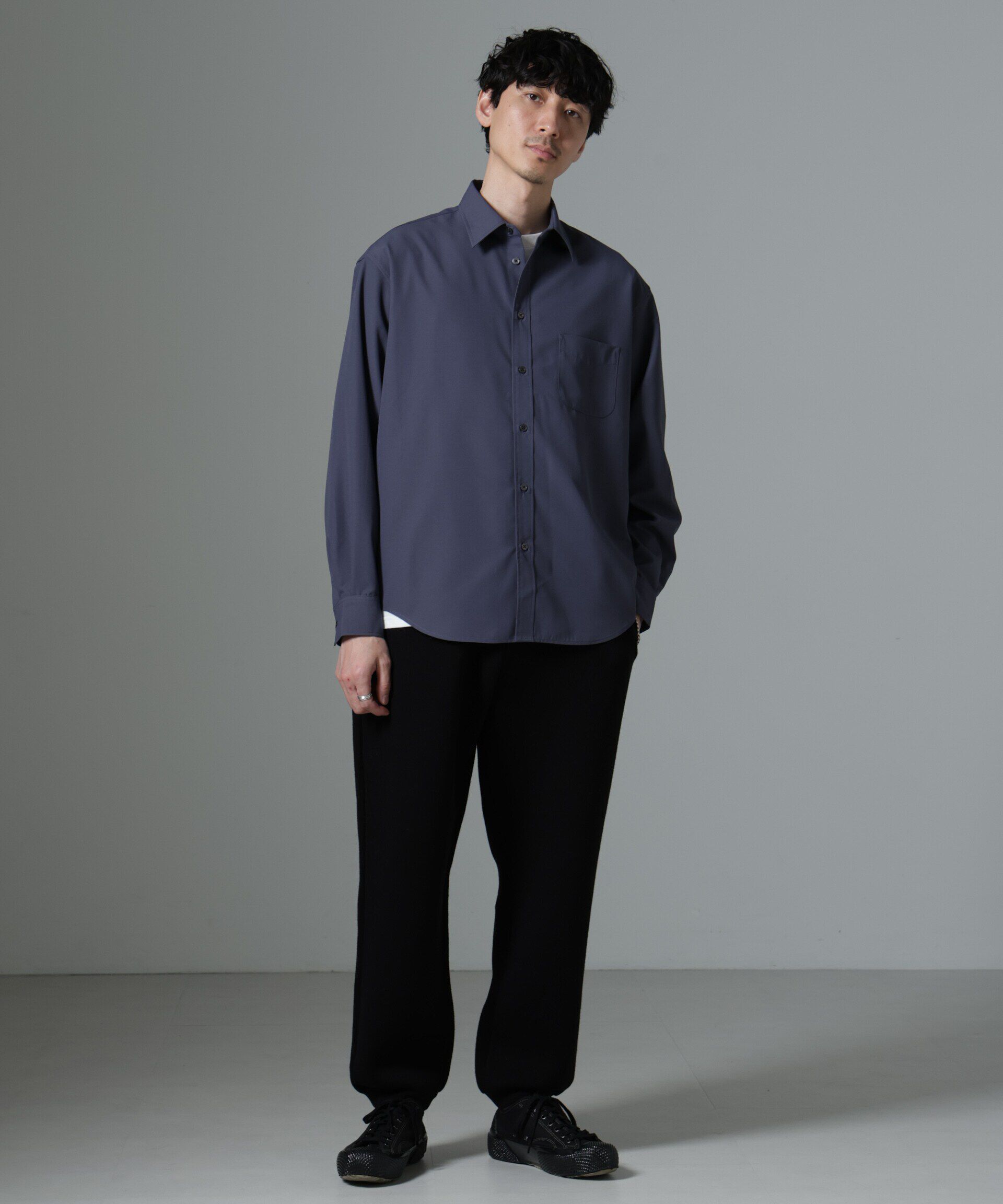 nano･universe「AMATA コットンタッチレギュラーカラーシャツ」|シャツ・ブラウス|