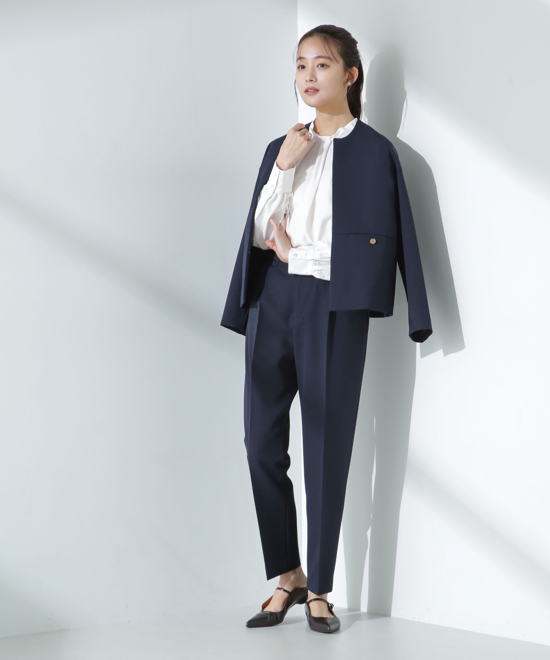 nano･universe「モダールピーチブラウス」|シャツ・ブラウス|