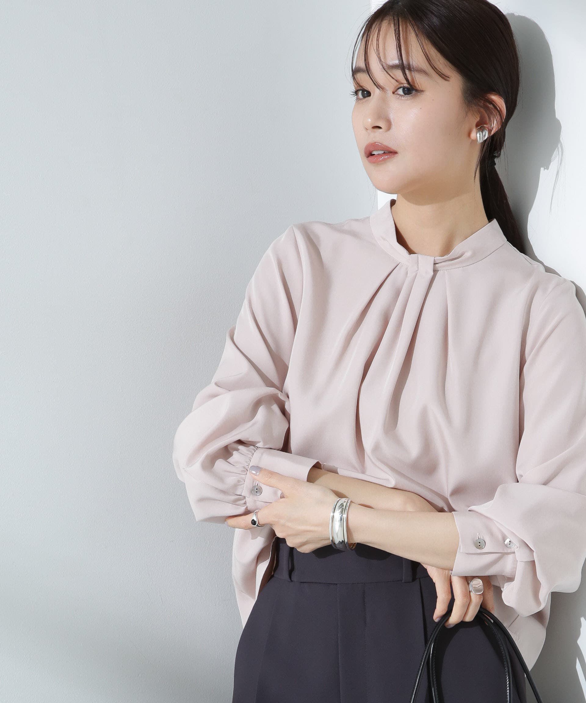 nano･universe「モダールピーチブラウス」|シャツ・ブラウス|