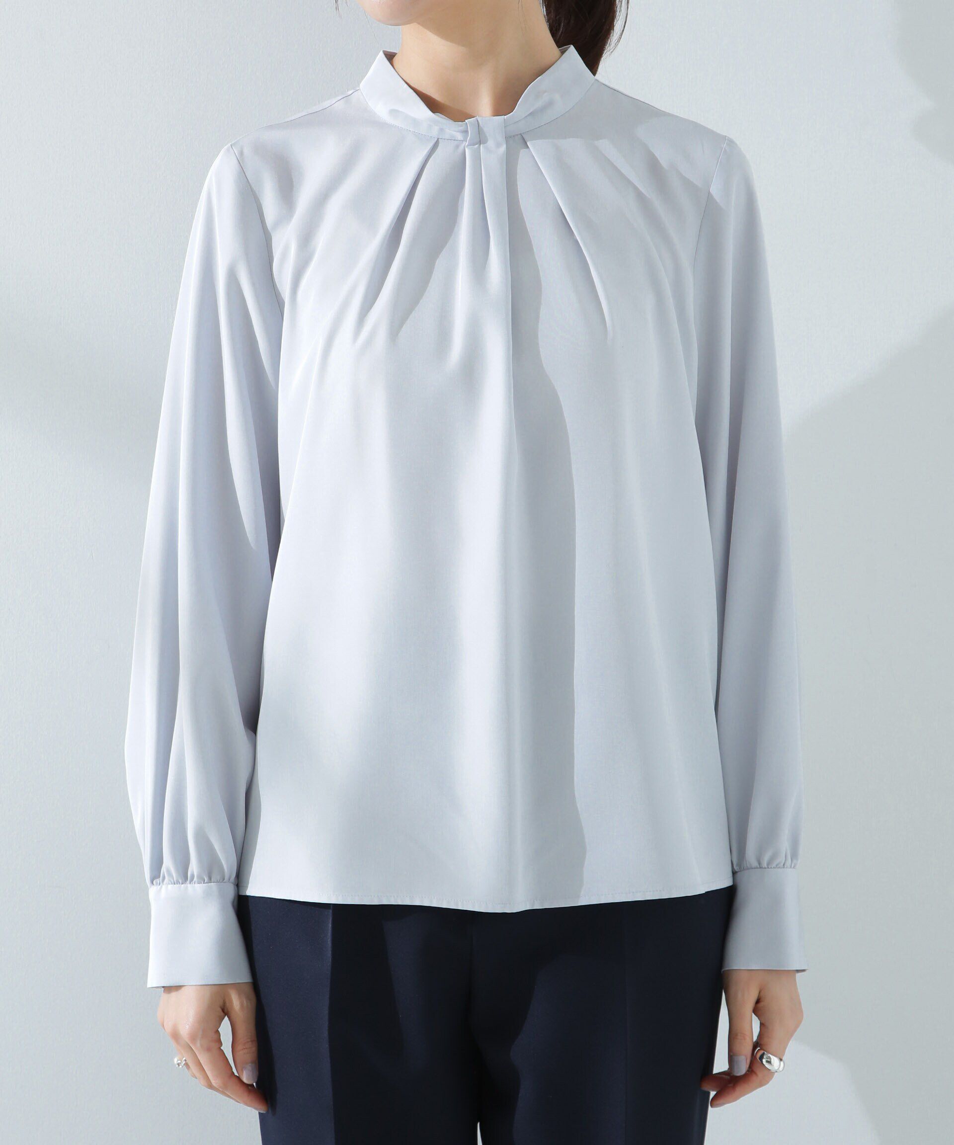 nano･universe「モダールピーチブラウス」|シャツ・ブラウス|