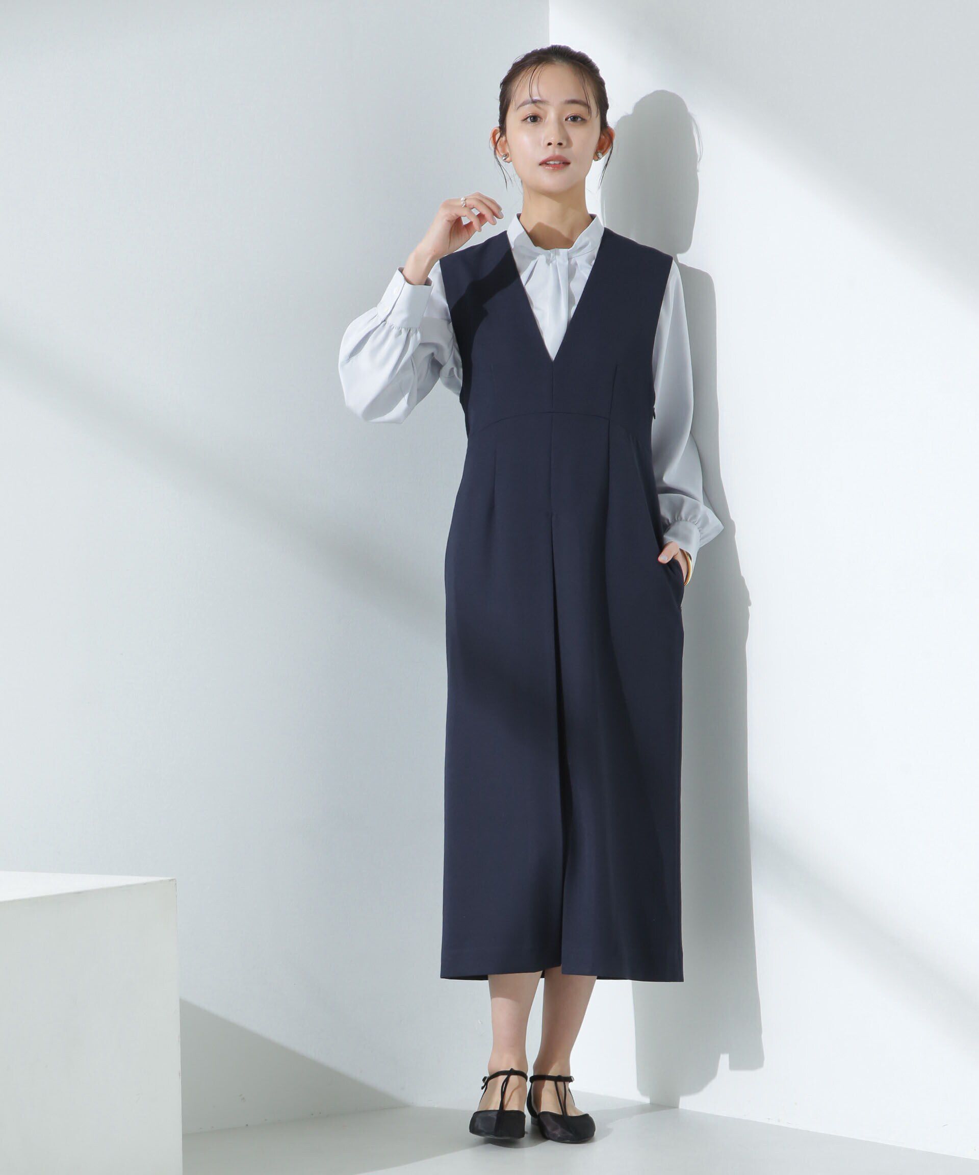 nano･universe「モダールピーチブラウス」|シャツ・ブラウス|