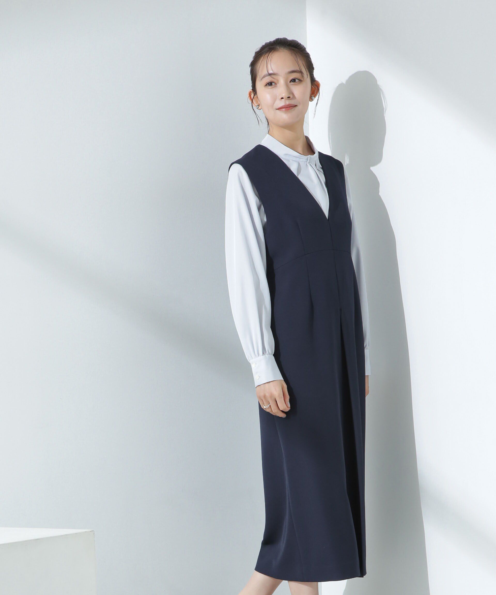 nano･universe「モダールピーチブラウス」|シャツ・ブラウス|