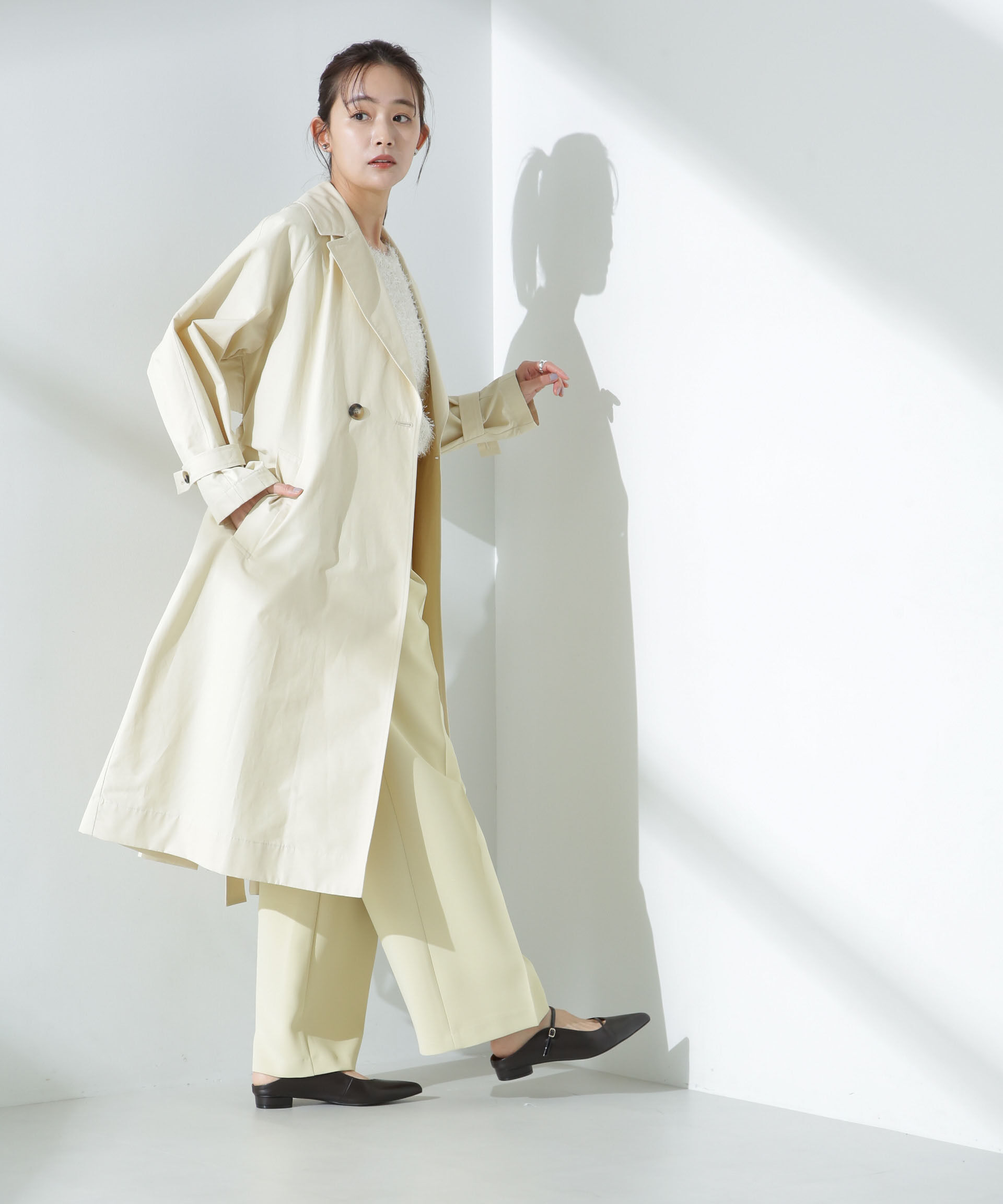 nano･universe「撥水加工コットンナイロンバックギャザーコート」|その他|