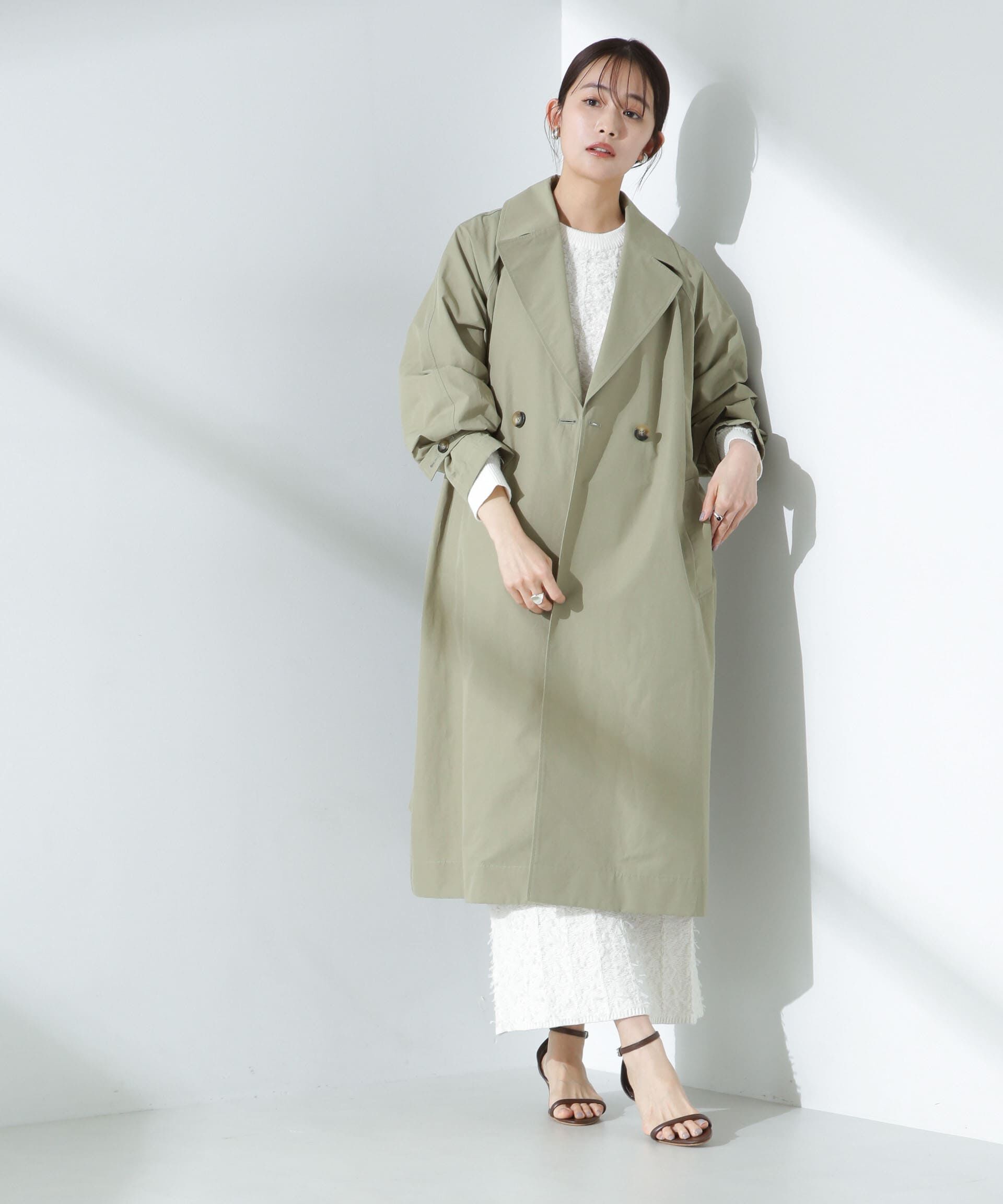 nano･universe「撥水加工コットンナイロンバックギャザーコート」|その他|