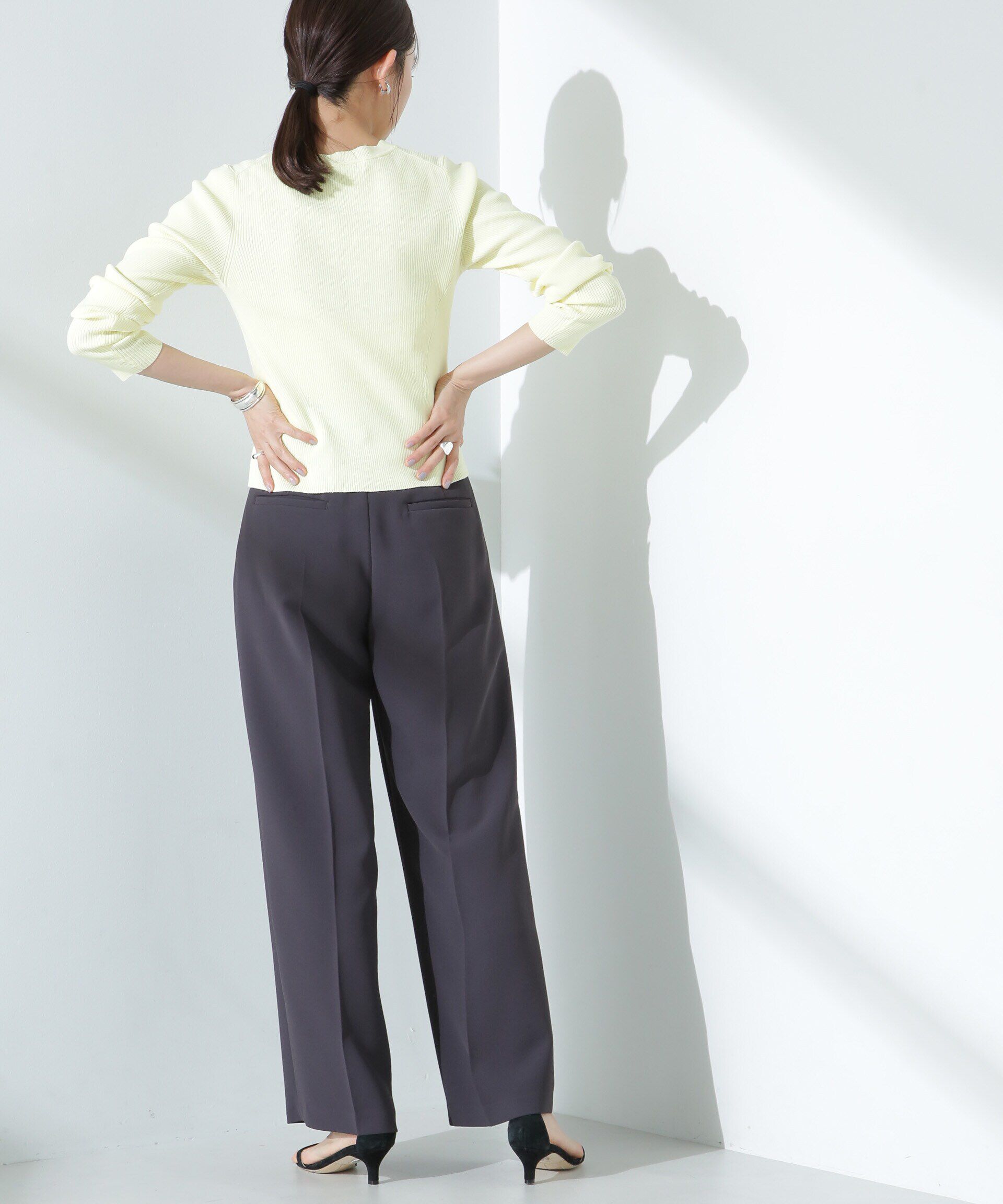 nano･universe「ツイルワイドスラックス」|チノ|