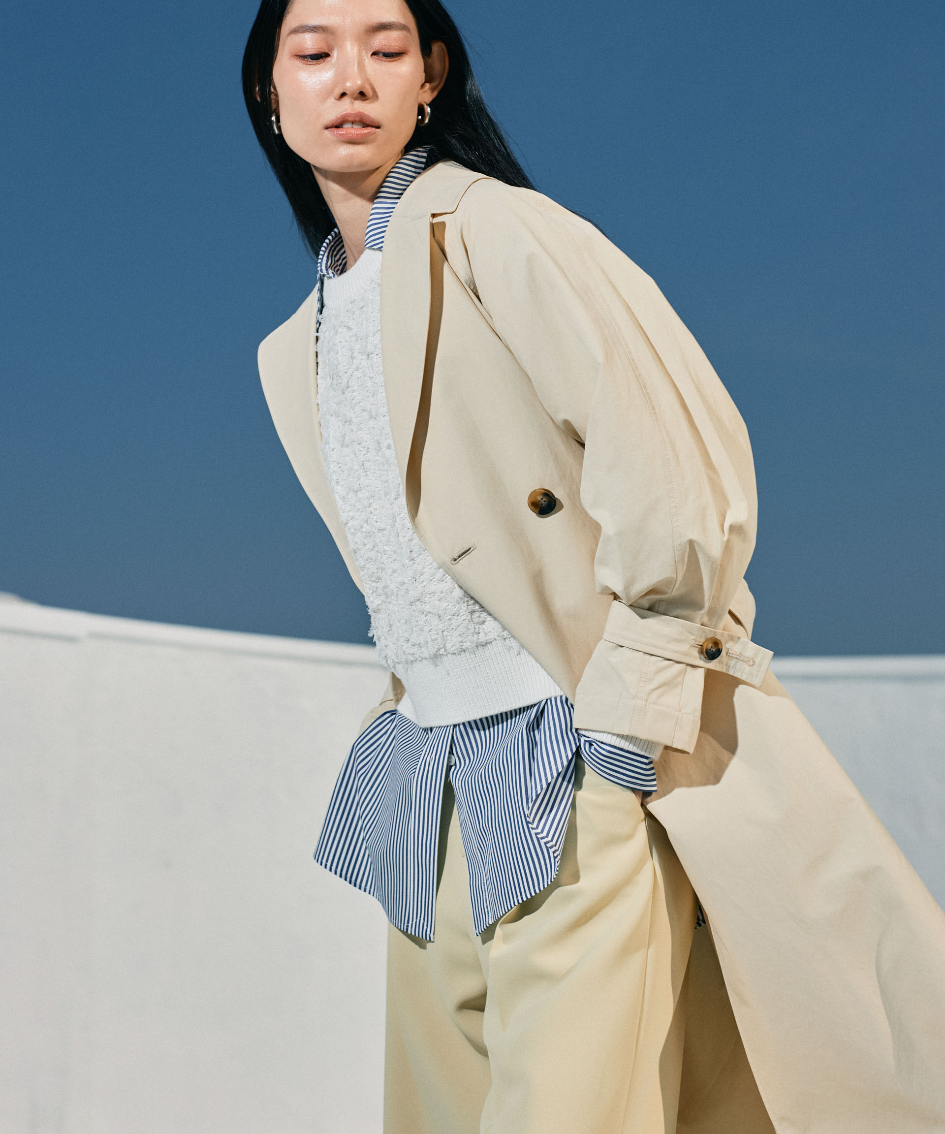 nano･universe「ツイルワイドスラックス」|チノ|