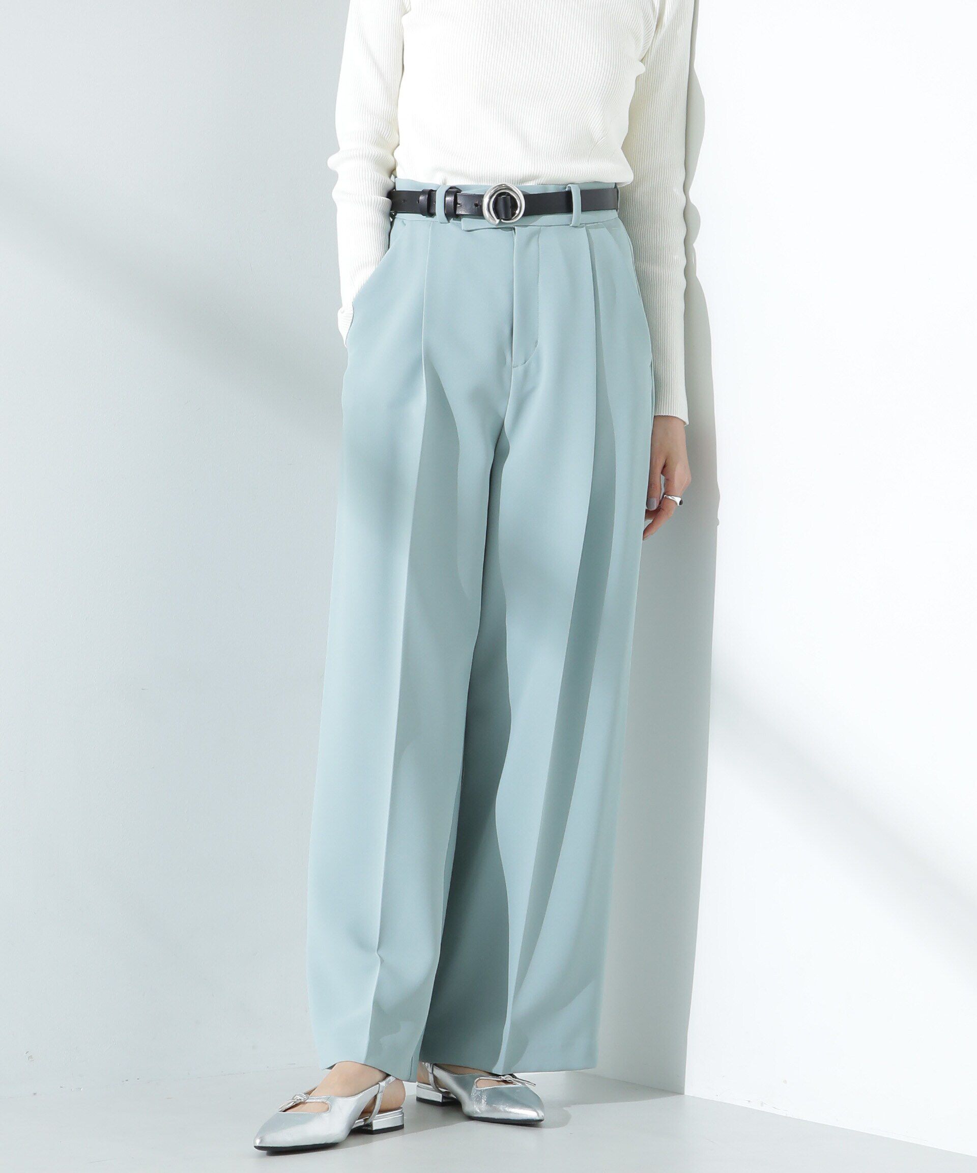 nano･universe「ツイルワイドスラックス」|チノ|