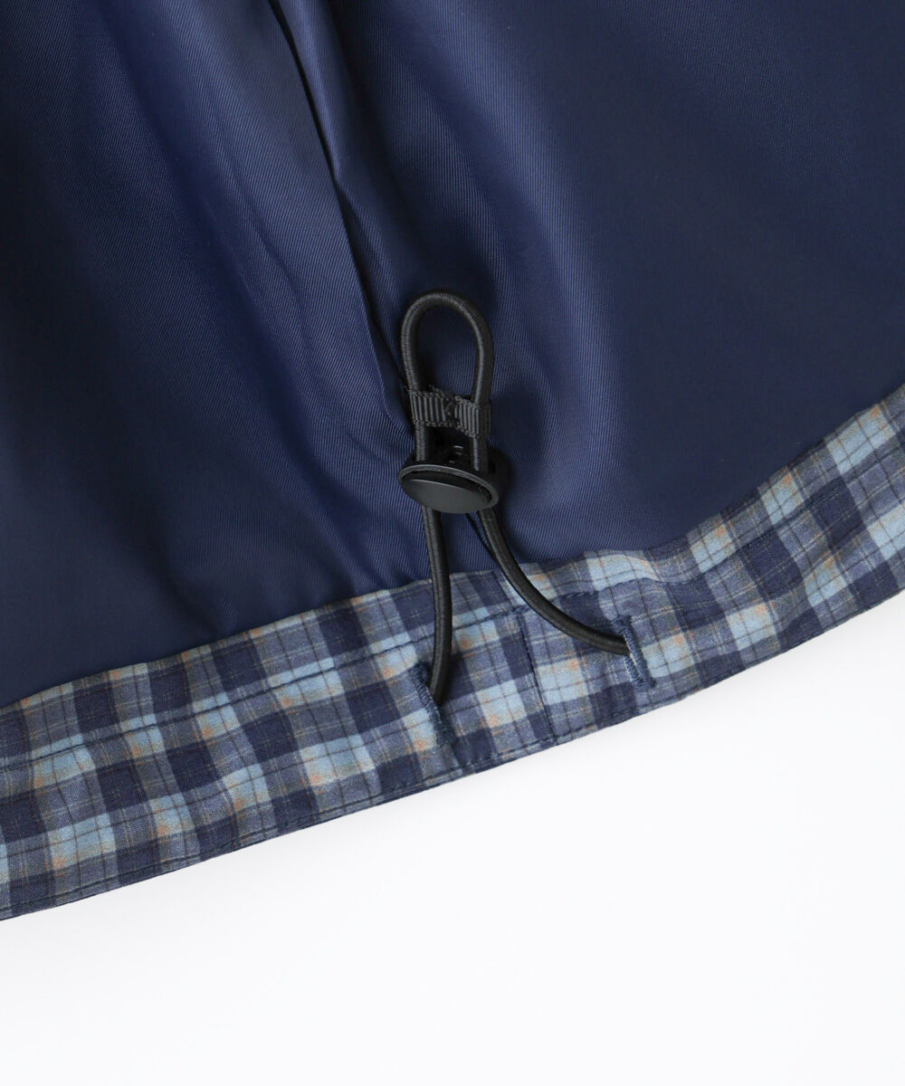 nano･universe「「HOTEL PALACE」オテルパラス デジタルプリントトラベルチェックベスト」|ダウンベスト・ベスト|