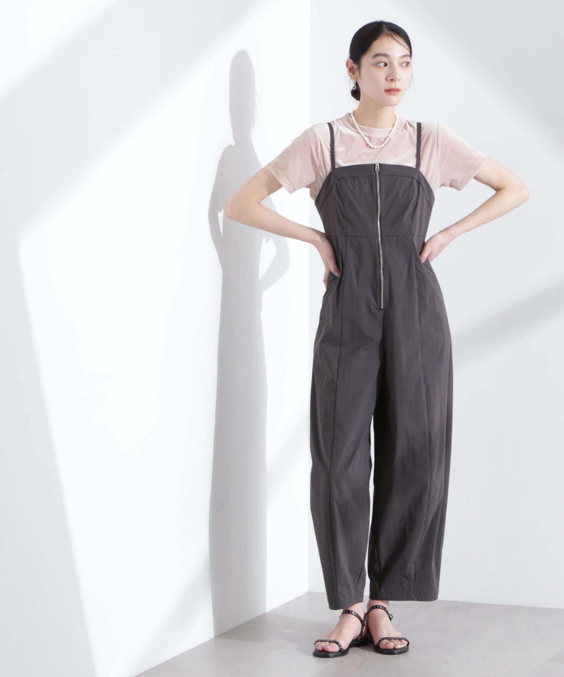 nano･universe「シアーベロアコンパクトTシャツ」|Tシャツ・カットソー|