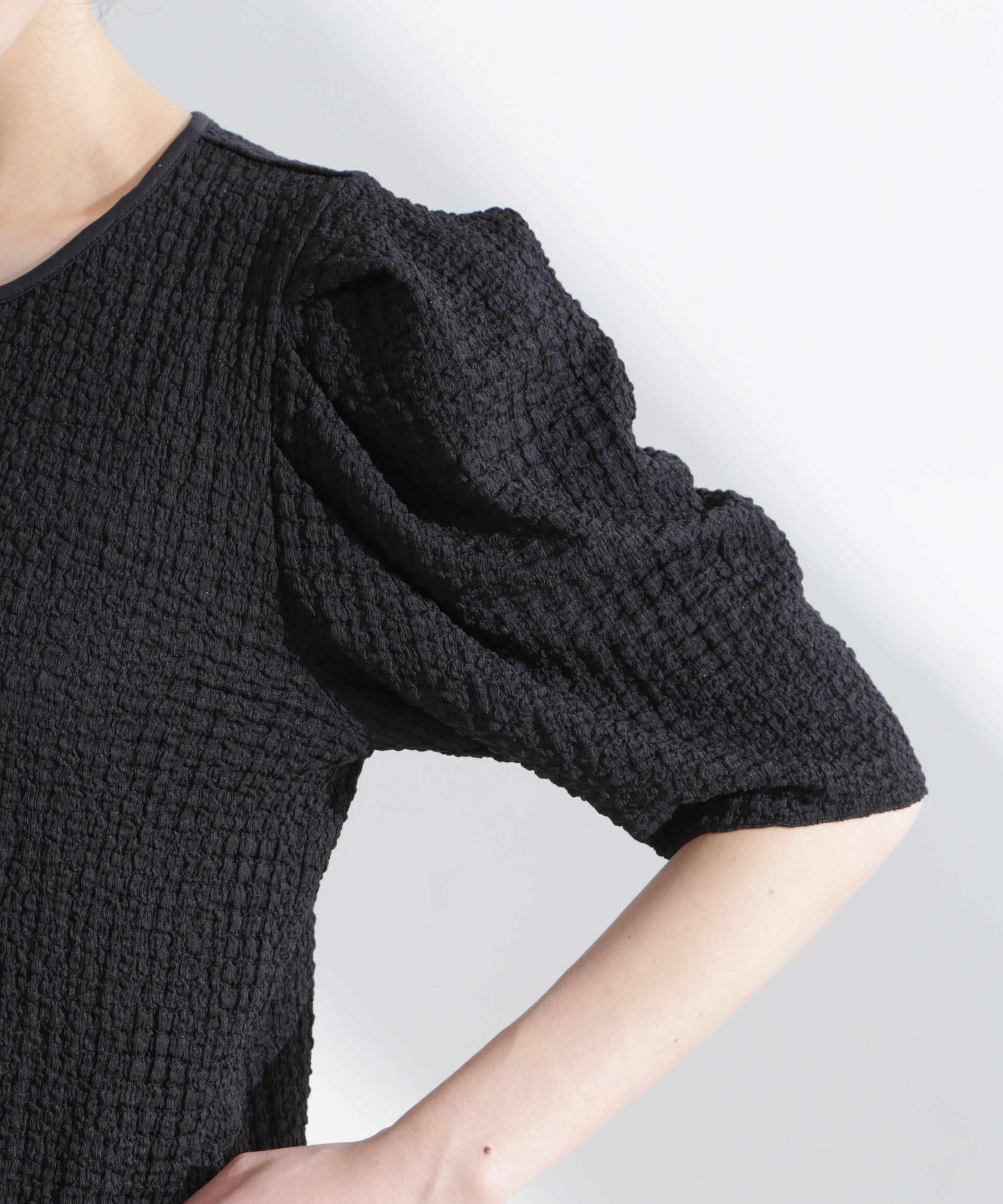 nano･universe「シャーリングタックスリーブトップス」|Tシャツ・カットソー|