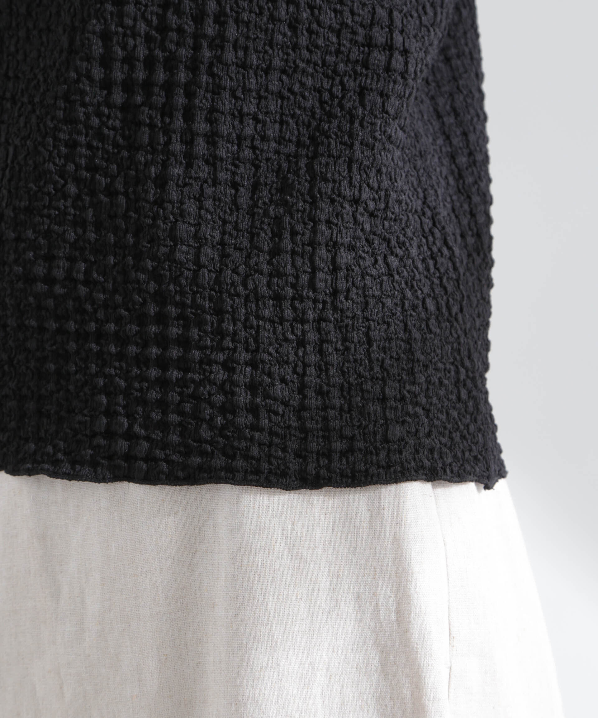 nano･universe「シャーリングタックスリーブトップス」|Tシャツ・カットソー|