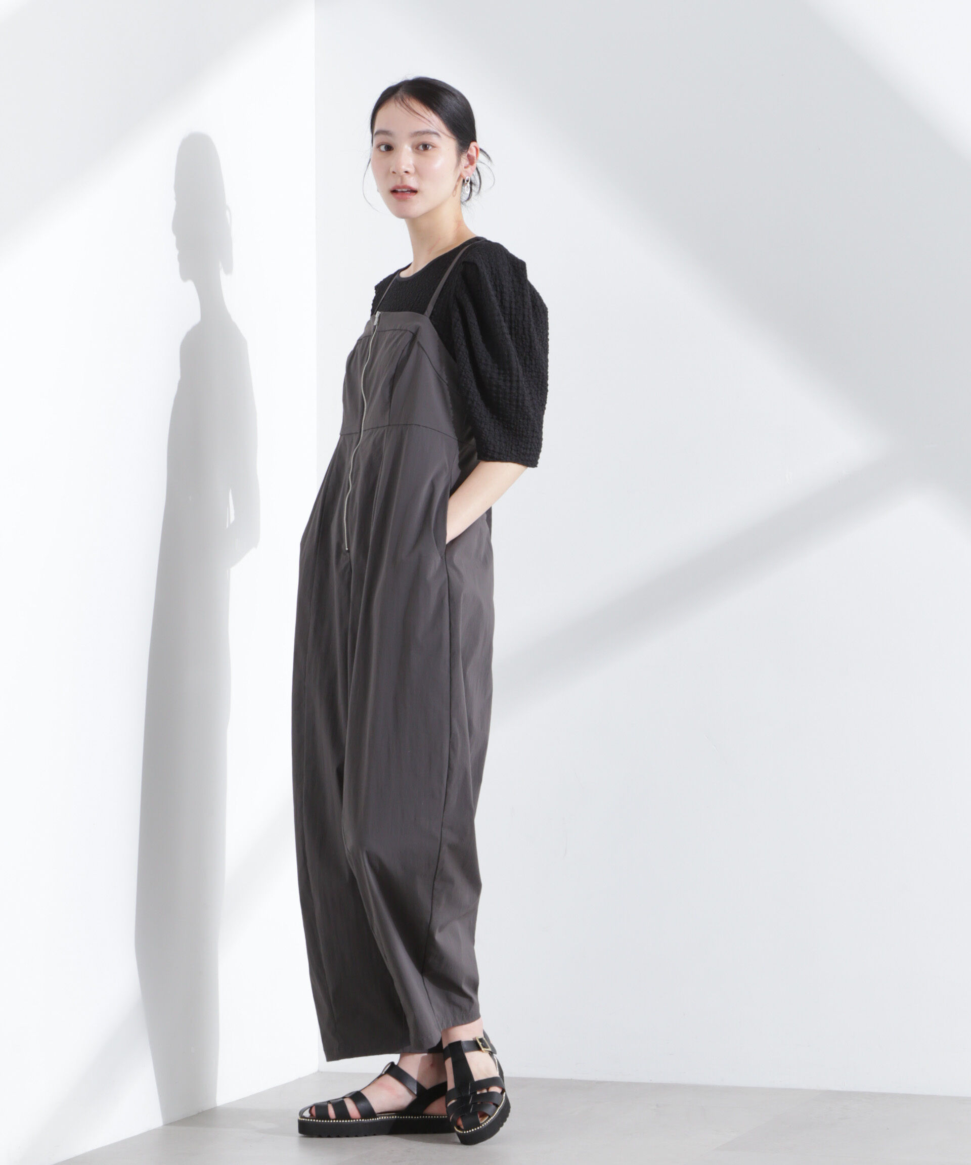 nano･universe「シャーリングタックスリーブトップス」|Tシャツ・カットソー|