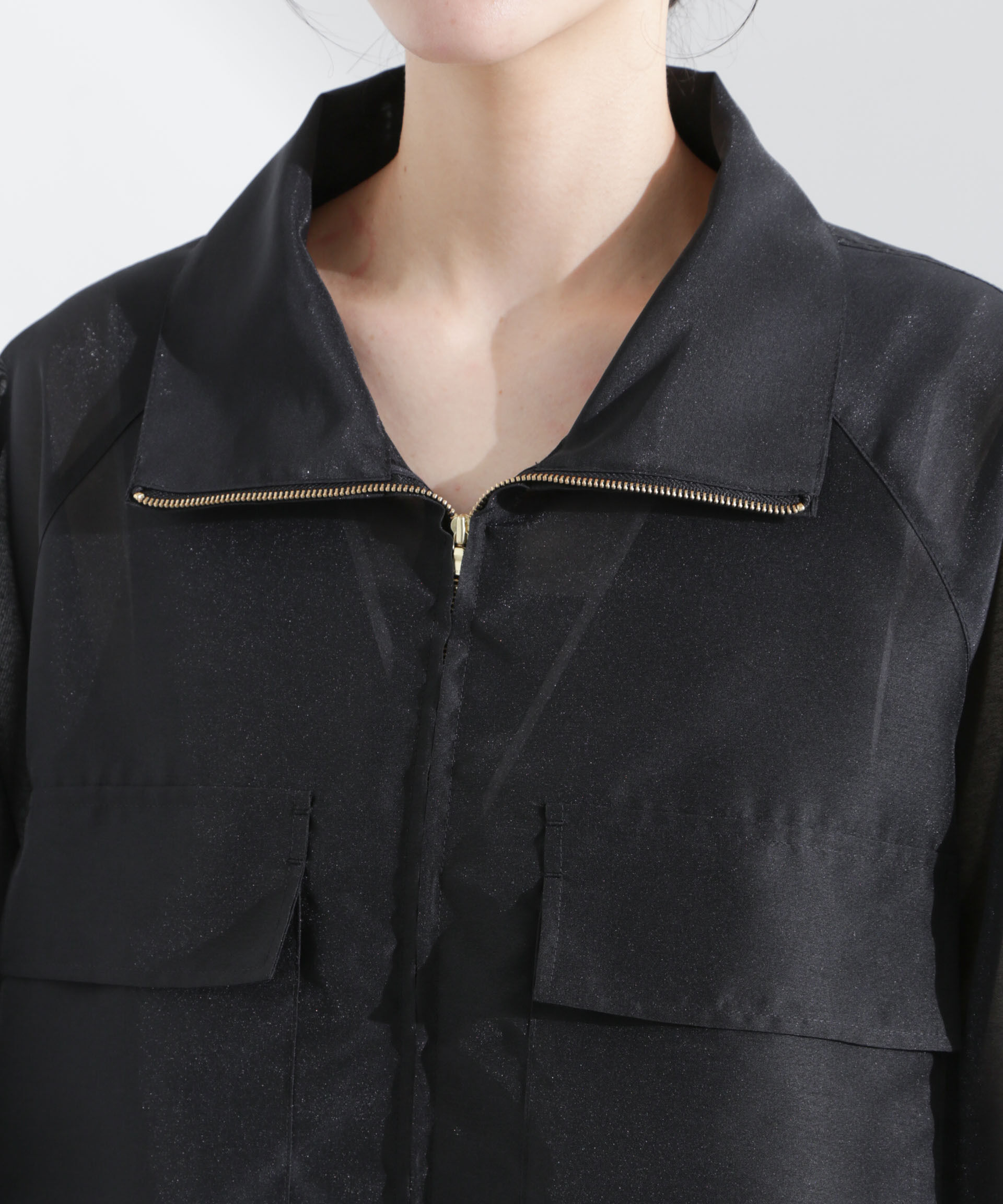 nano･universe「スパンオーガンジーブルゾン」|ブルゾン・スタジャン|