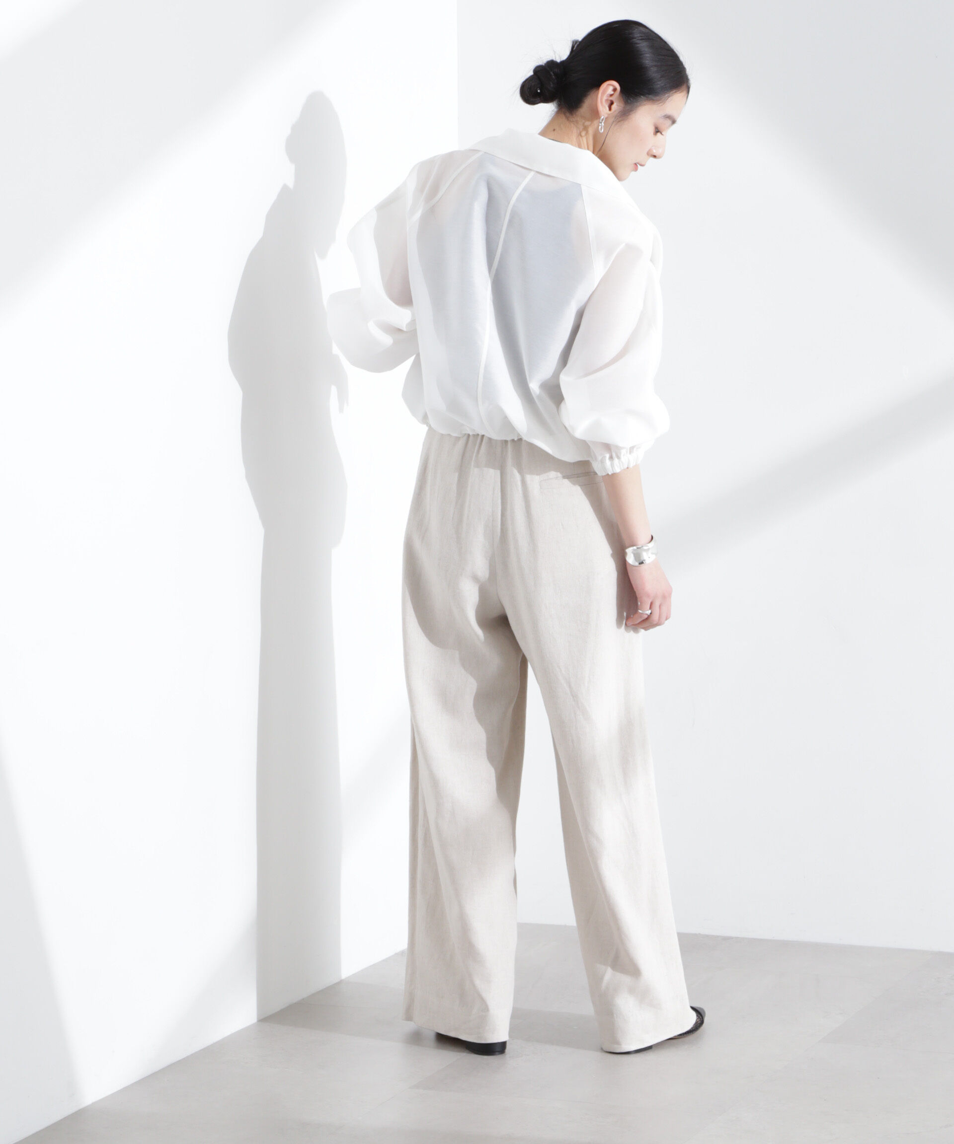 nano･universe「スパンオーガンジーブルゾン」|ブルゾン・スタジャン|