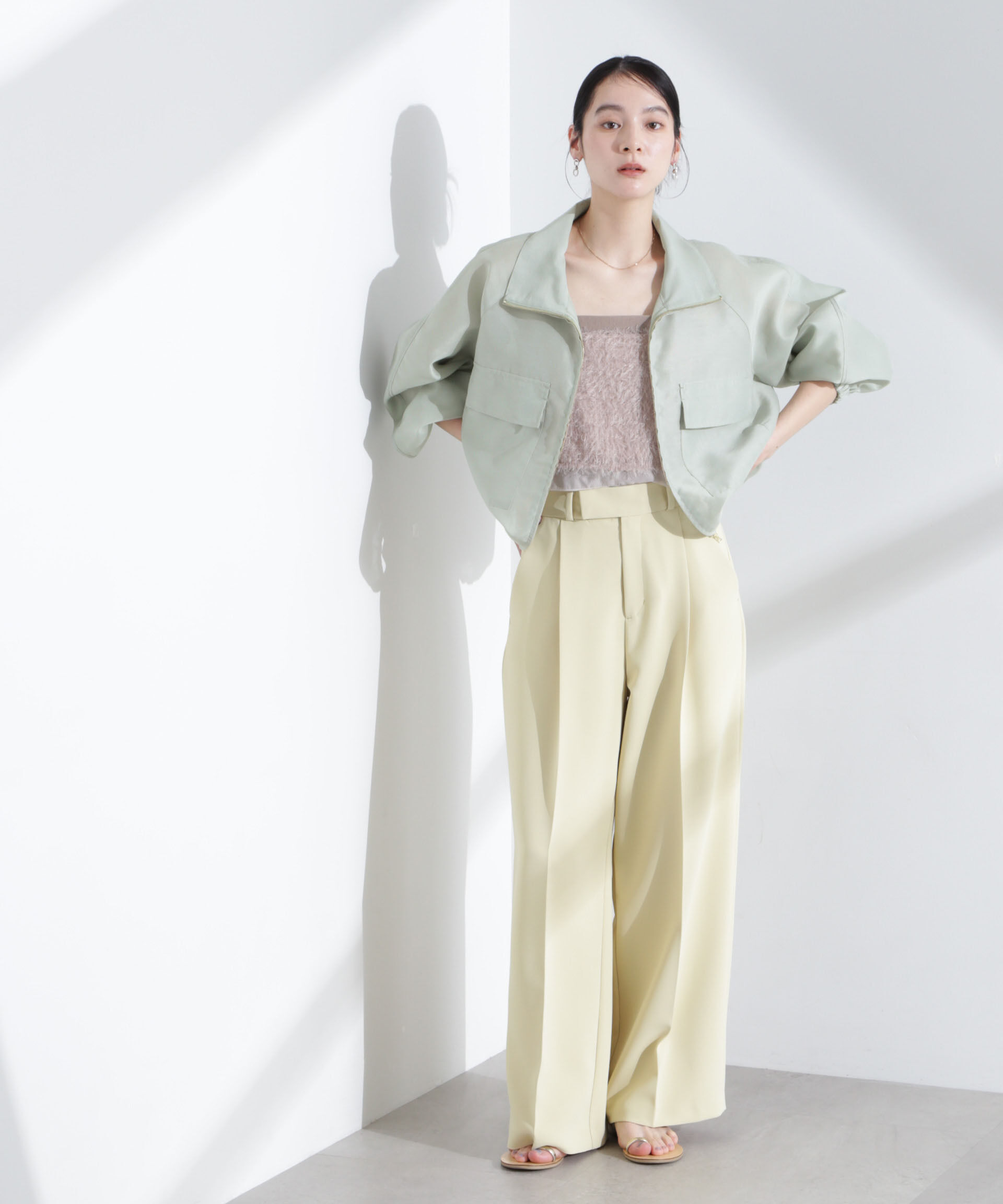 nano･universe「スパンオーガンジーブルゾン」|ブルゾン・スタジャン|