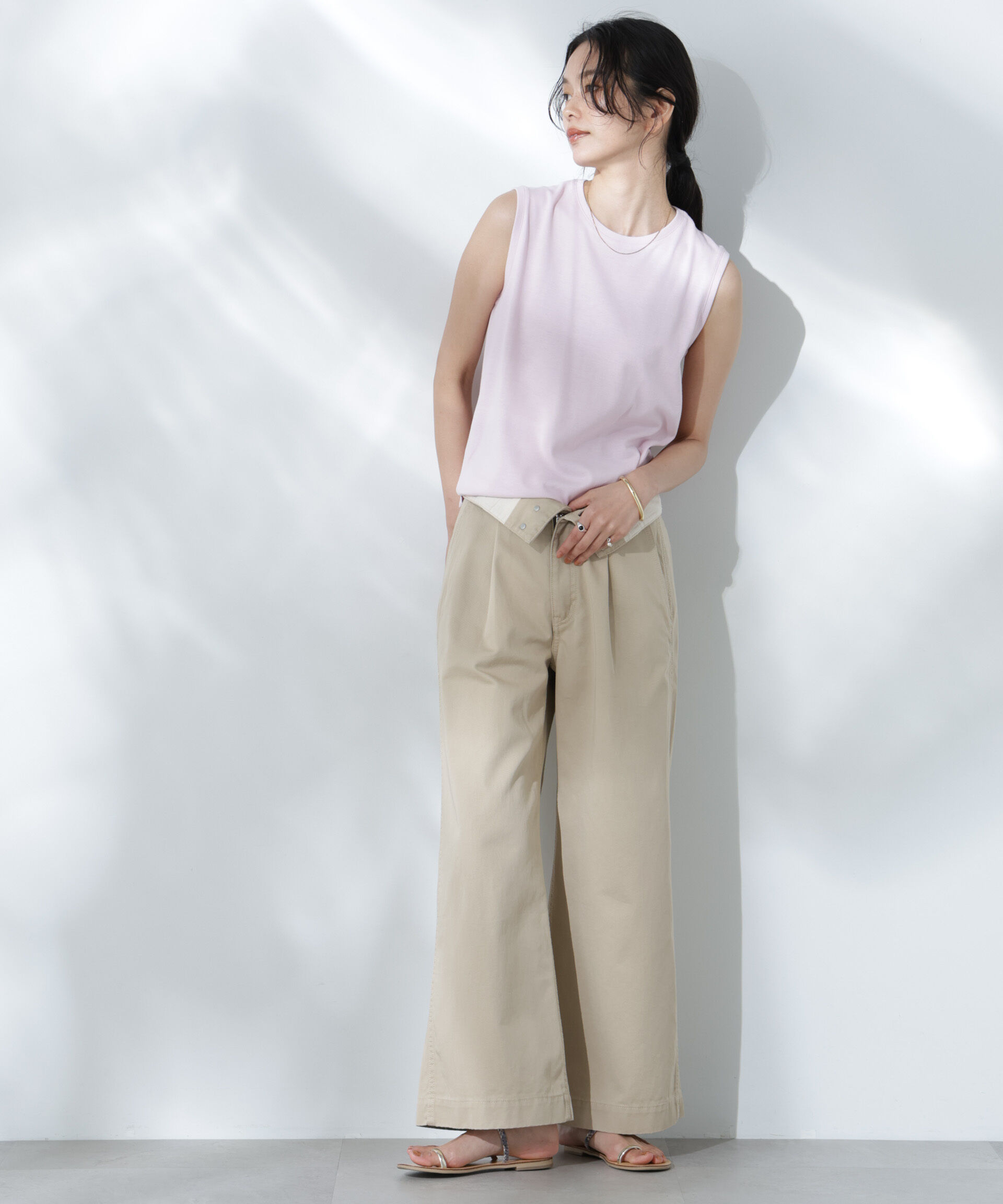 nano･universe「Anti Soaked(R) 汗染み防止カラフルノースリTシャツ」|Tシャツ・カットソー|