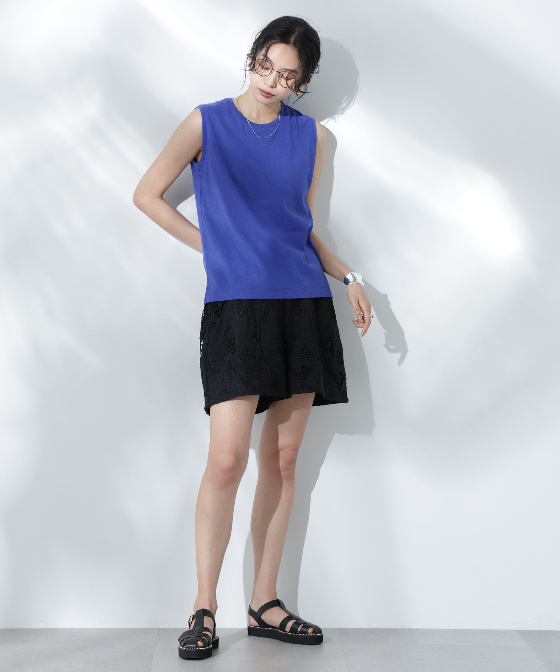 nano･universe「Anti Soaked(R) 汗染み防止カラフルノースリTシャツ」|Tシャツ・カットソー|