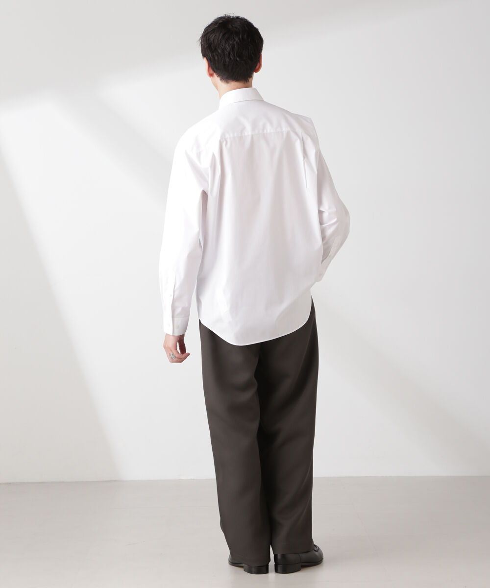 nano･universe「ESTENEIGE(R) レギュラーカラーシャツ 長袖/接触冷感」|シャツ・ブラウス|