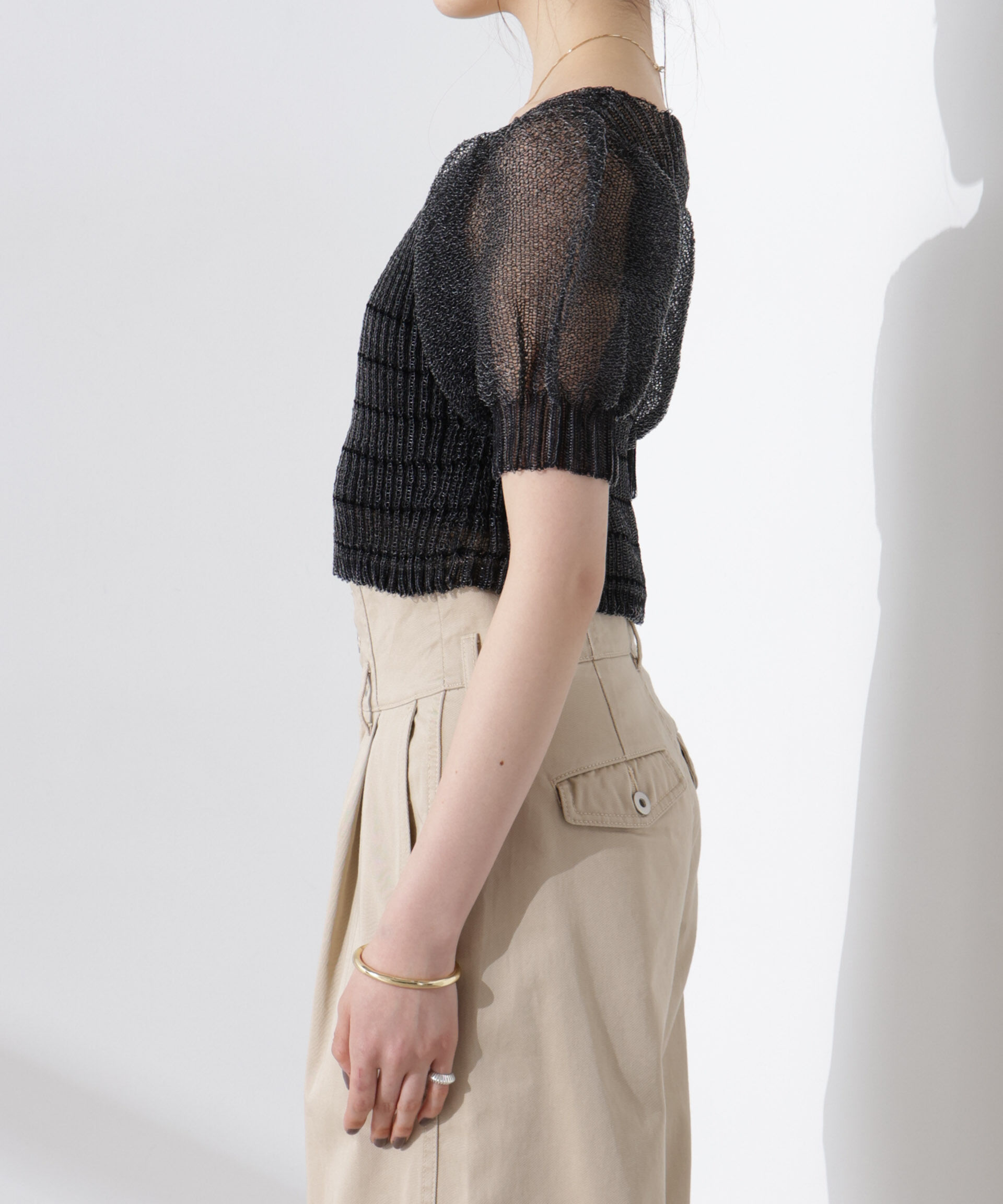 nano･universe「ODAKHA/specter puff sleeve P/O」|ニット・セーター|