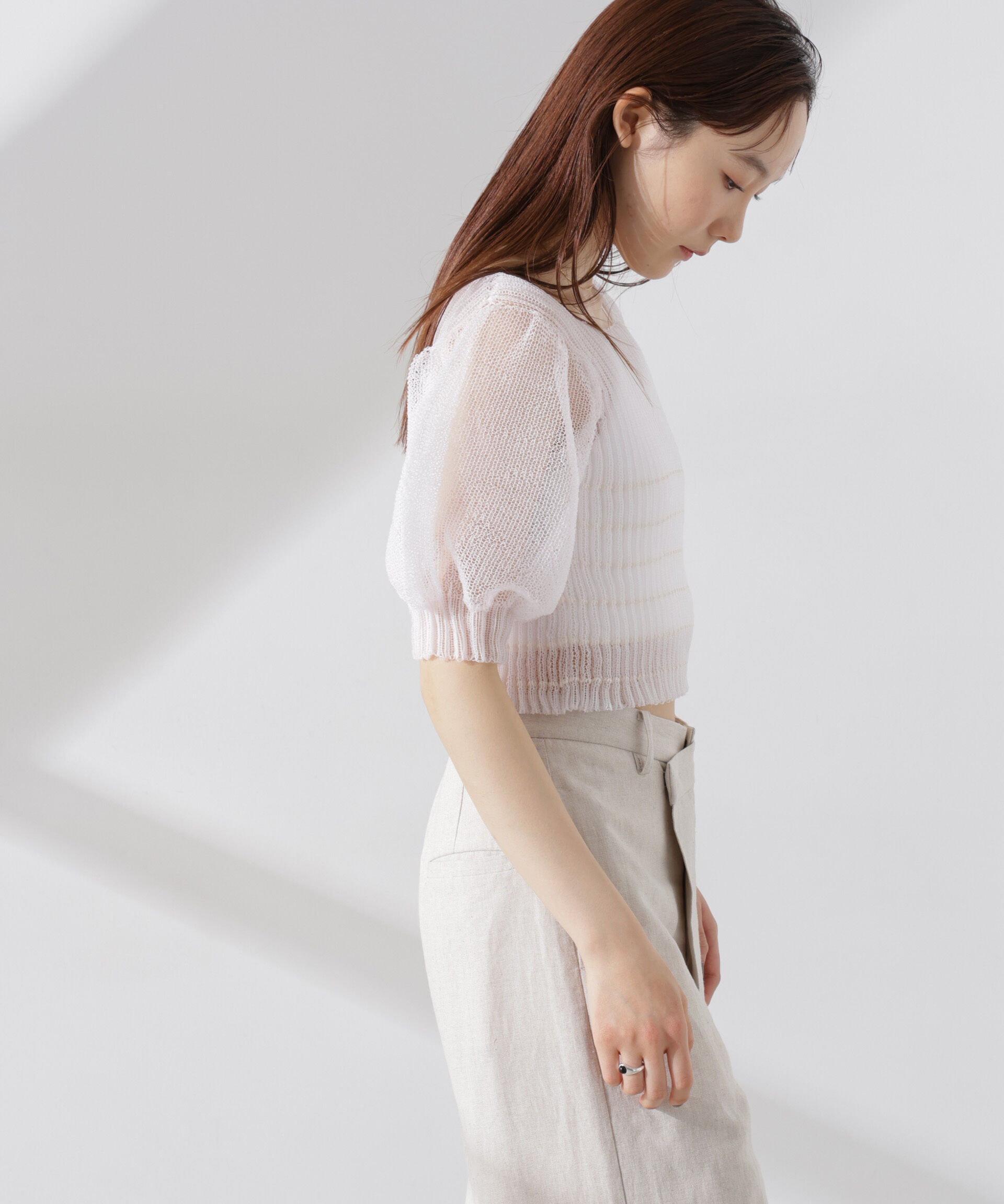 nano･universe「ODAKHA/specter puff sleeve P/O」|ニット・セーター|