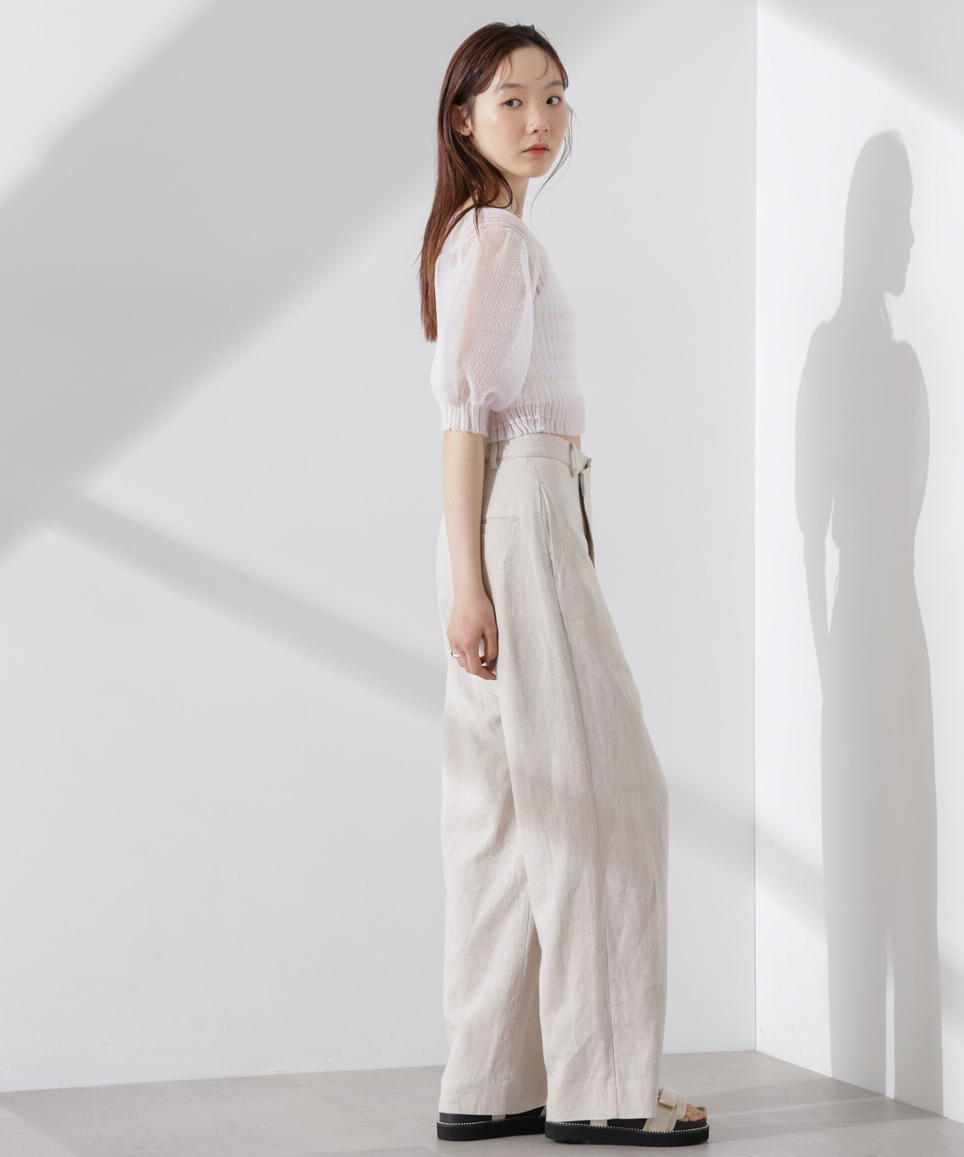 nano･universe「ODAKHA/specter puff sleeve P/O」|ニット・セーター|