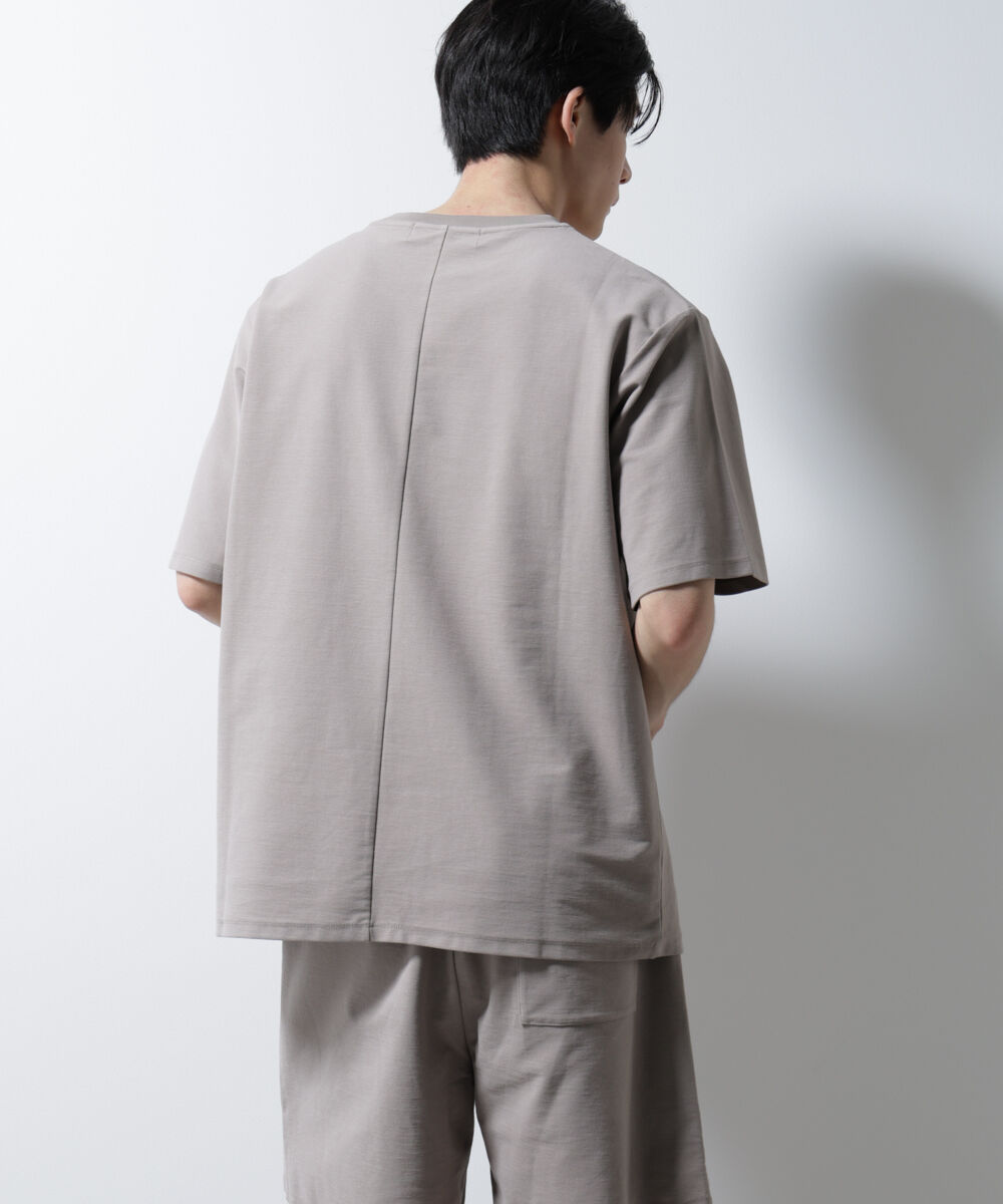 nano･universe「「MC」coveross(R)ツイル調 冷感プレーティング天竺 ポケットTシャツ」|Tシャツ・カットソー|