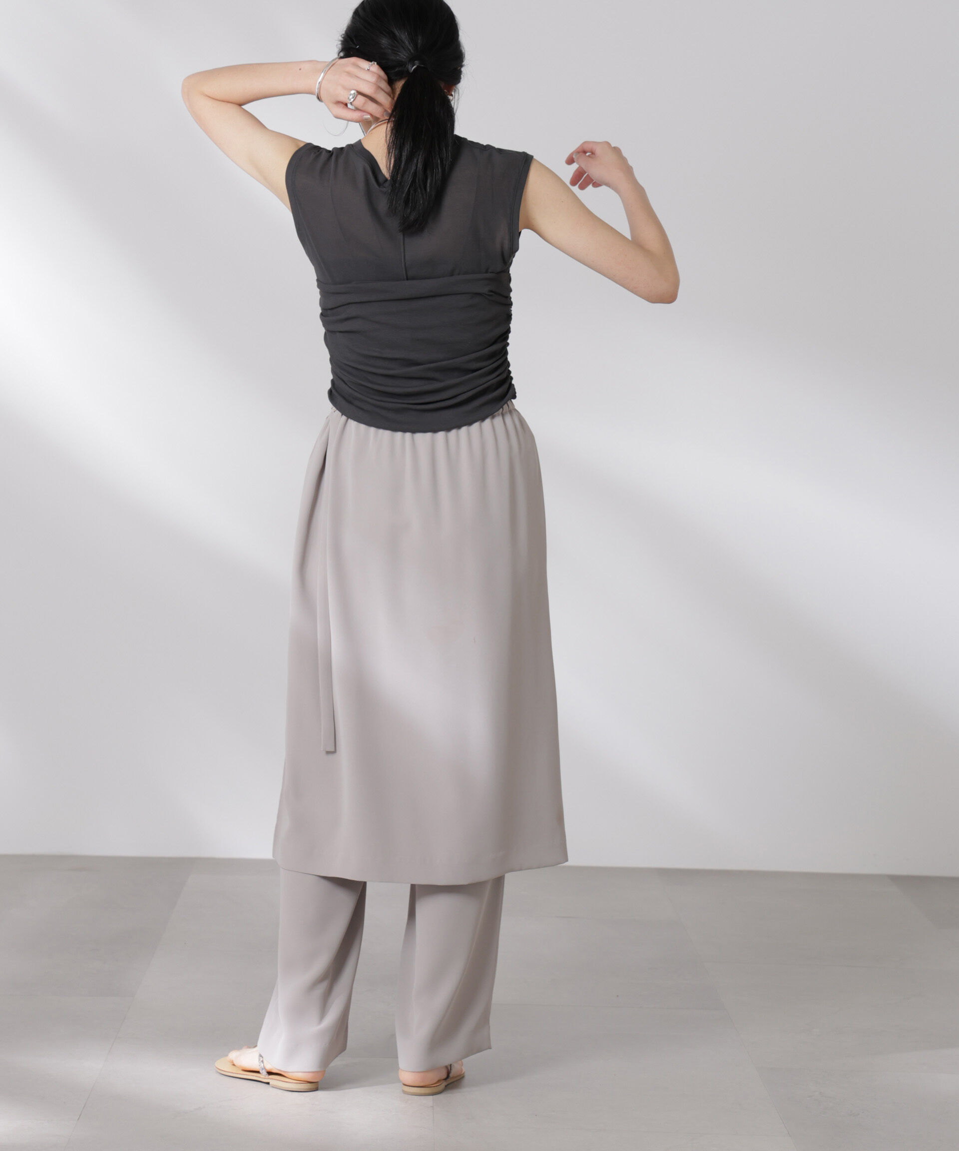 nano･universe「ドッキングビスチェシアートップス」|Tシャツ・カットソー|