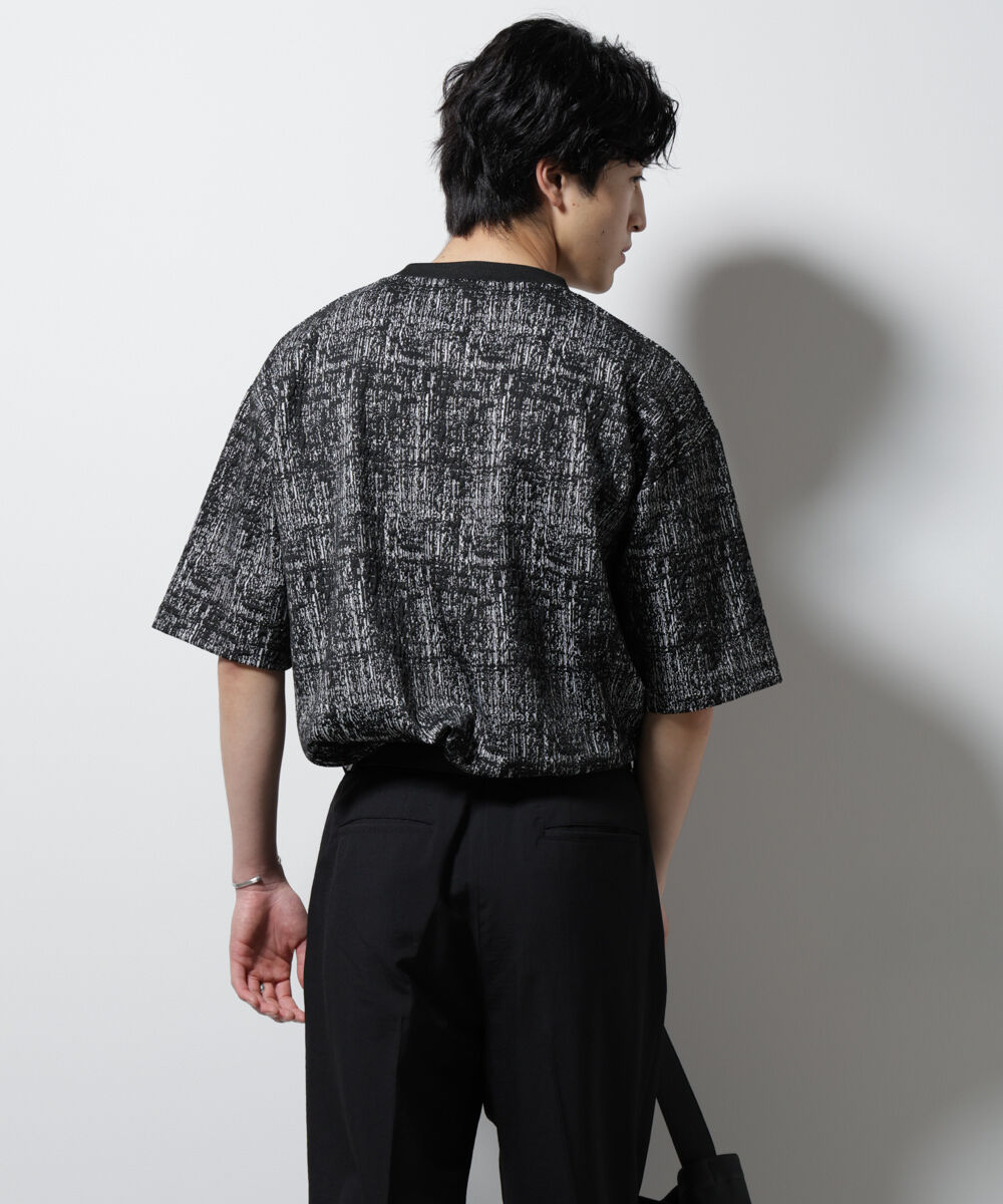 nano･universe「パターンジャガードワイドTシャツ」|Tシャツ・カットソー|