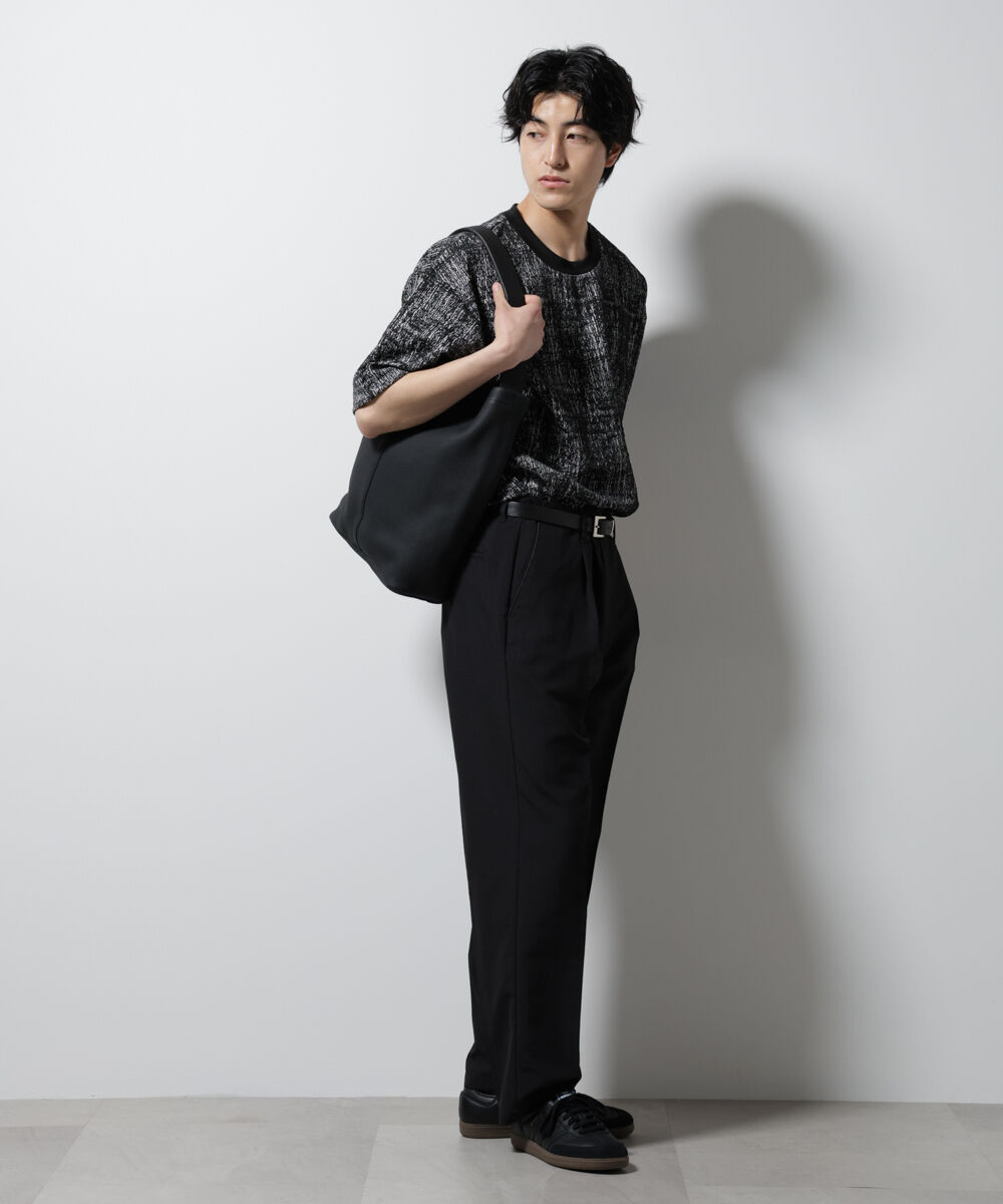 nano･universe「パターンジャガードワイドTシャツ」|Tシャツ・カットソー|