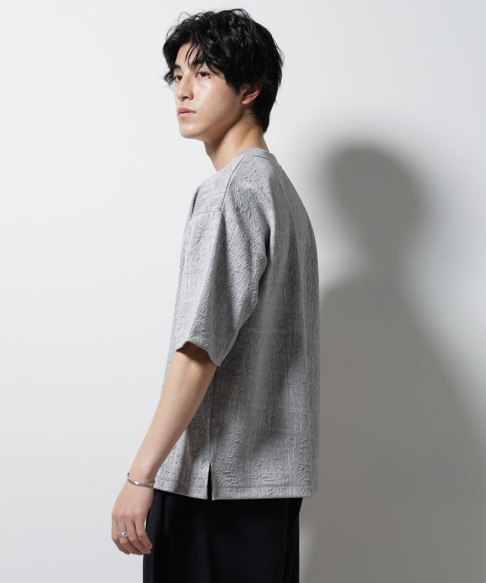 nano･universe「パターンジャガードワイドTシャツ」|Tシャツ・カットソー|