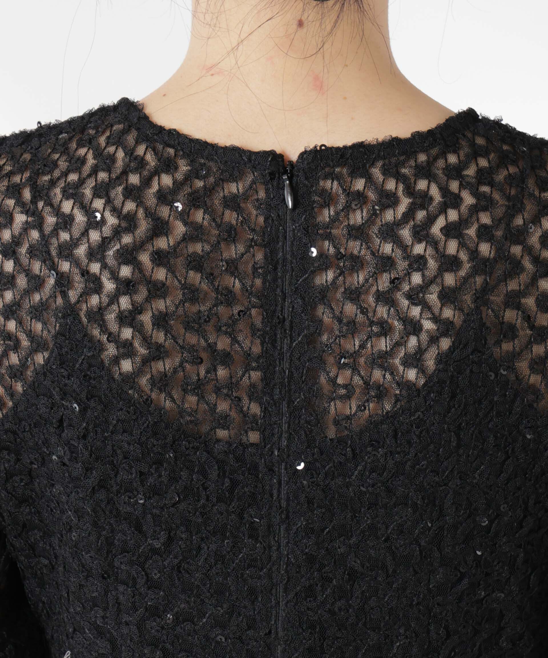 nano･universe「kaene/スパンコールレースドレス」|ワンピース|