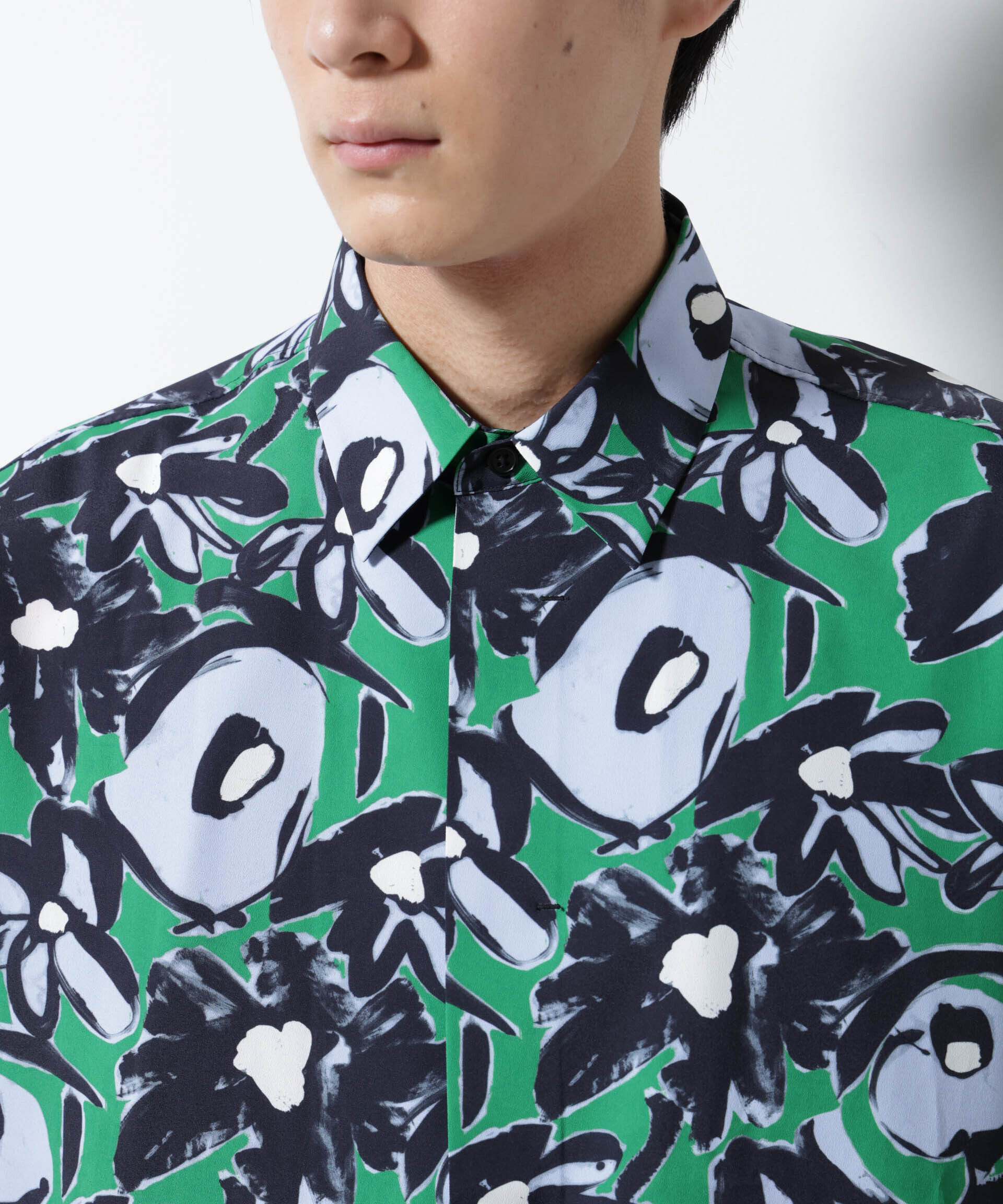 nano･universe「総柄プリントシャツ」|シャツ・ブラウス|