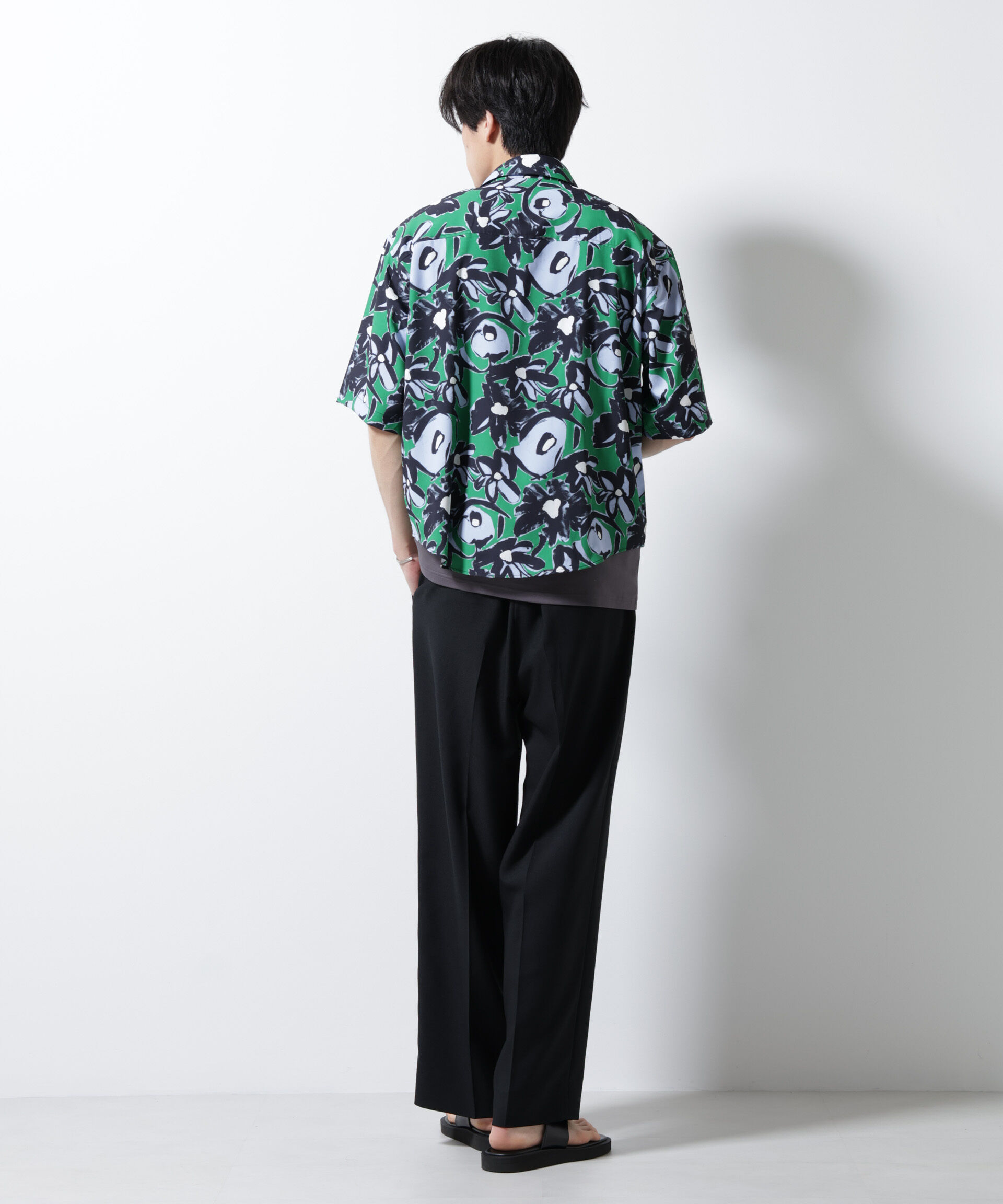 nano･universe「総柄プリントシャツ」|シャツ・ブラウス|